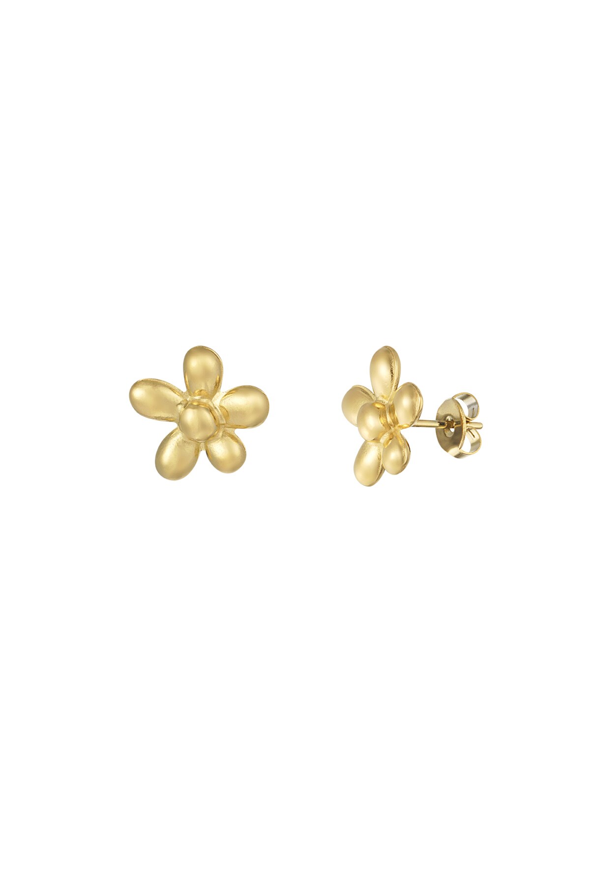 Cute Daisy Flower earrings - Gold color h5 