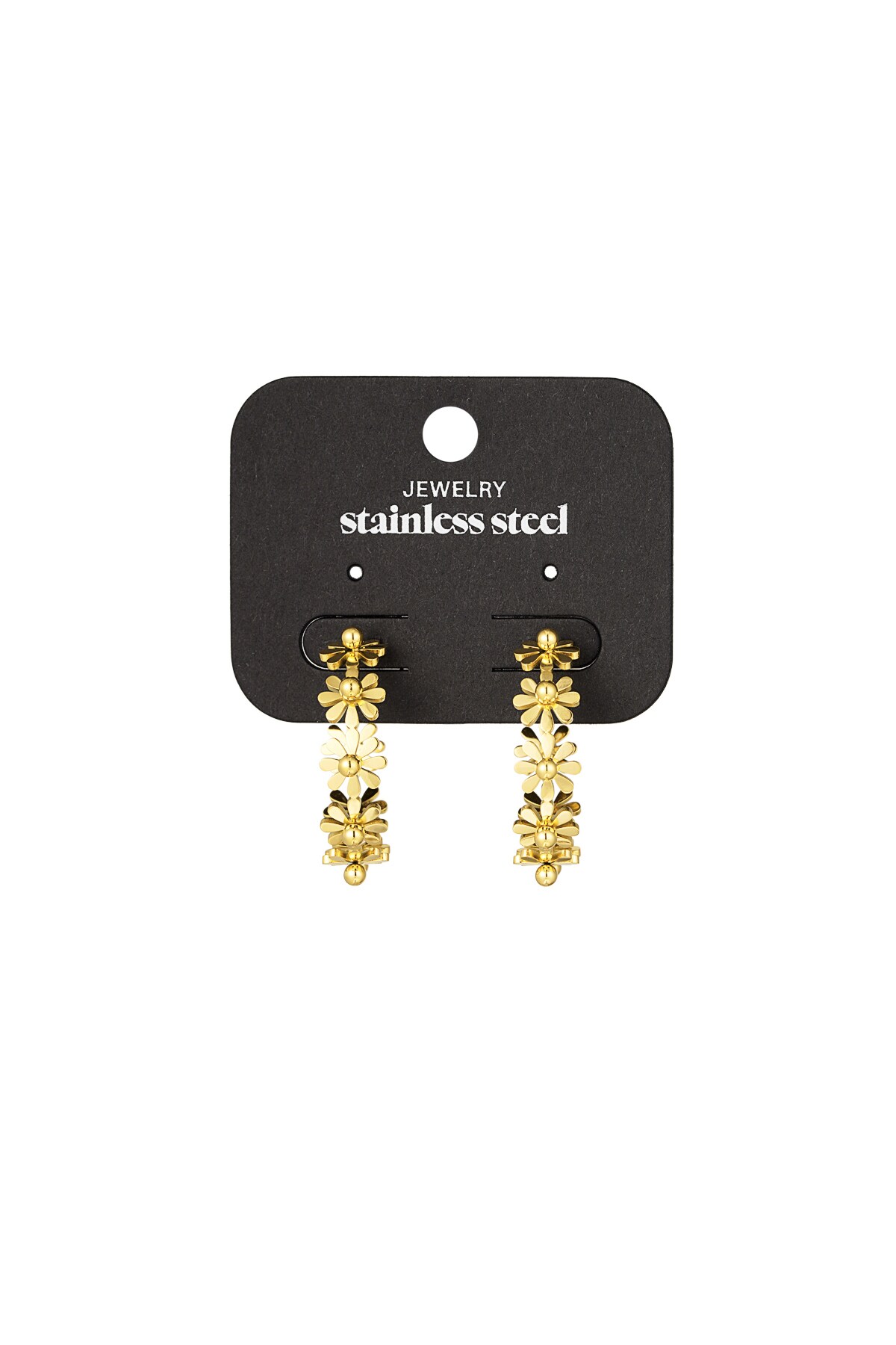 Earrings floral finesse - Gold color h5 Picture3