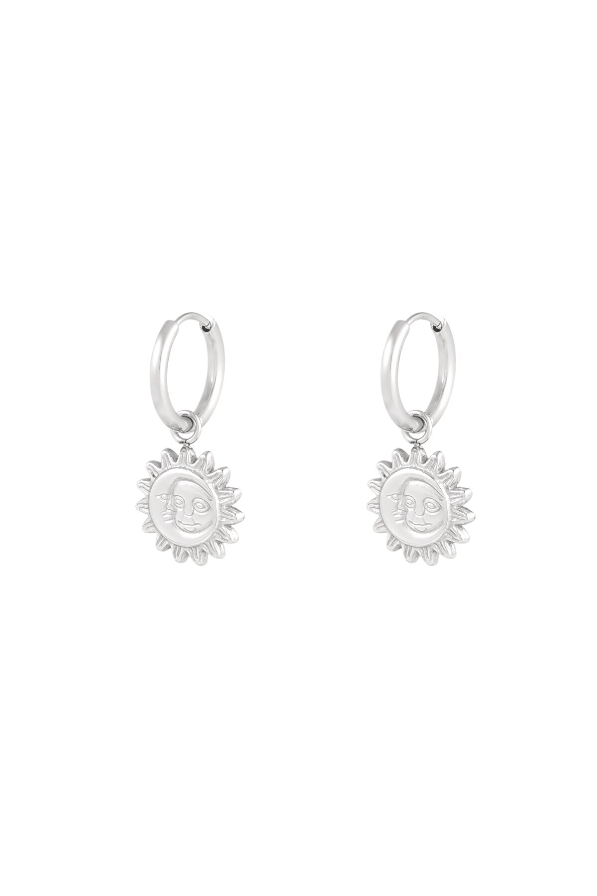 Solar synergy earrings - Silver color h5 