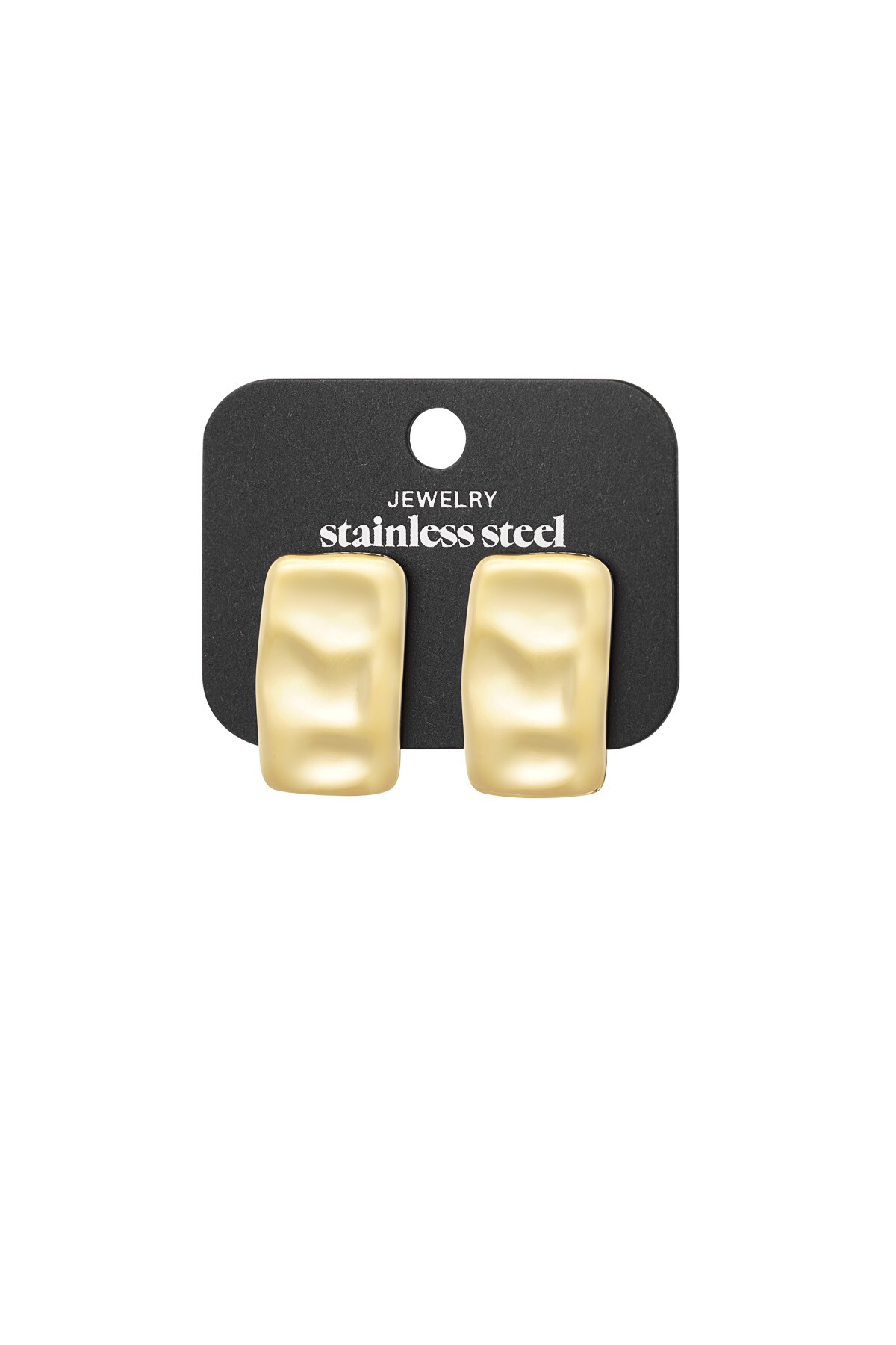 Subtle Texture earrings - Gold color Picture3