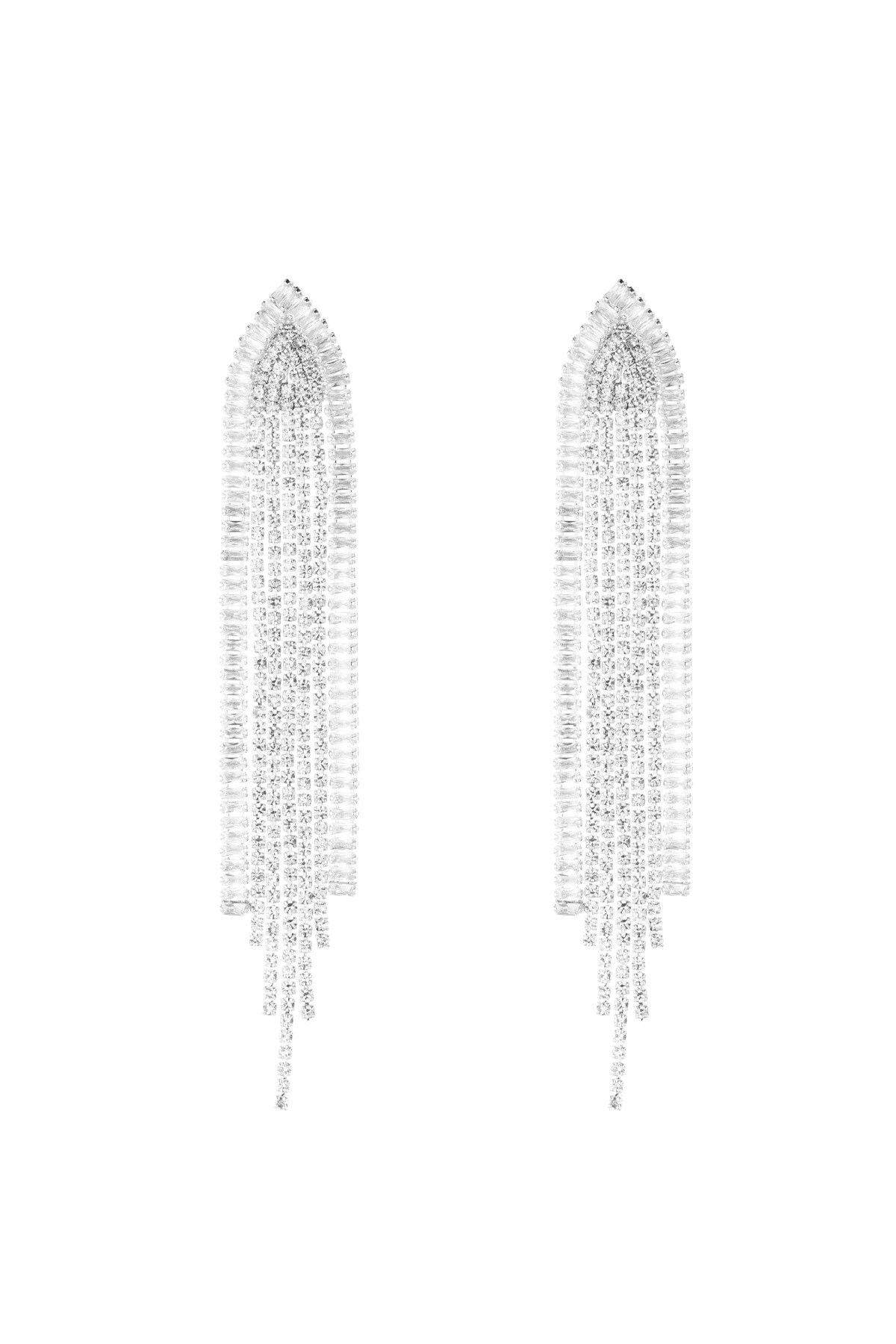 Elite sparkle earrings - Silver color h5 Picture3