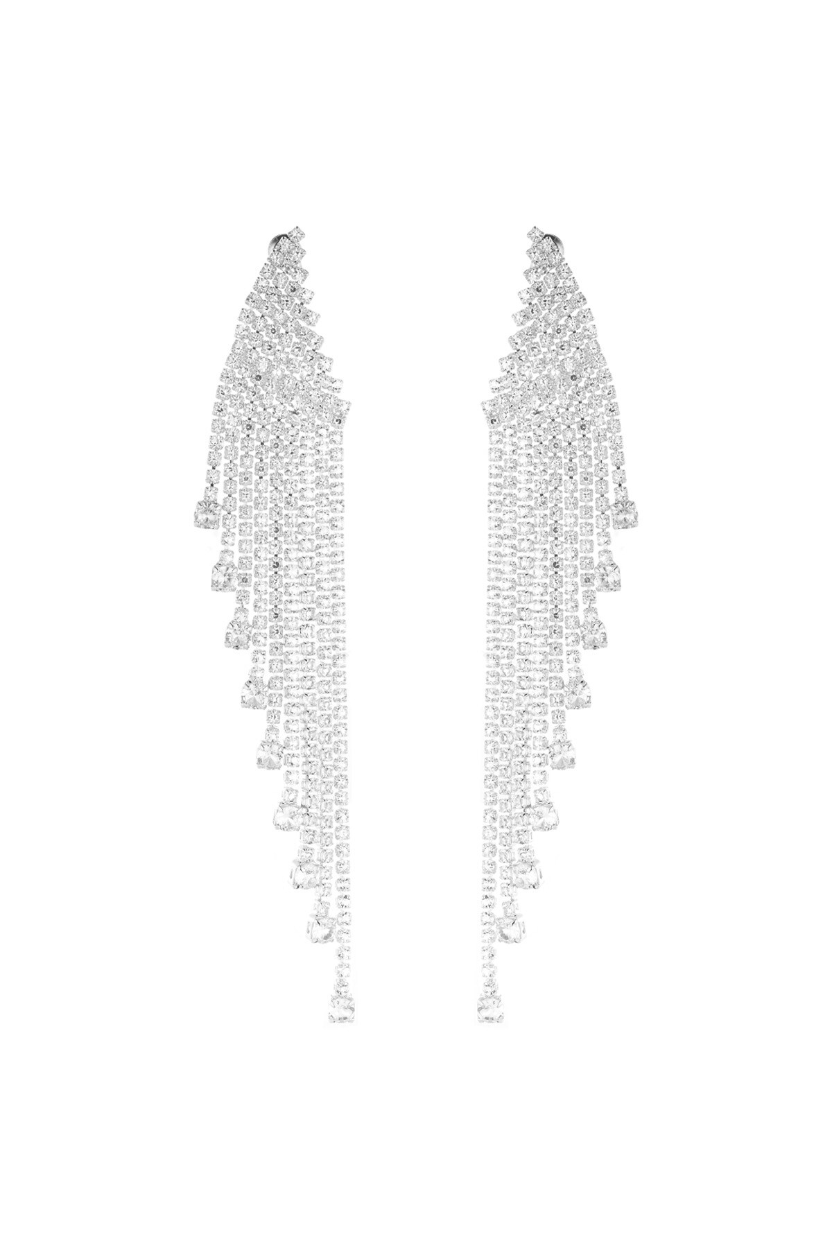 Ultimate glamour earrings - Silver color h5 Picture3