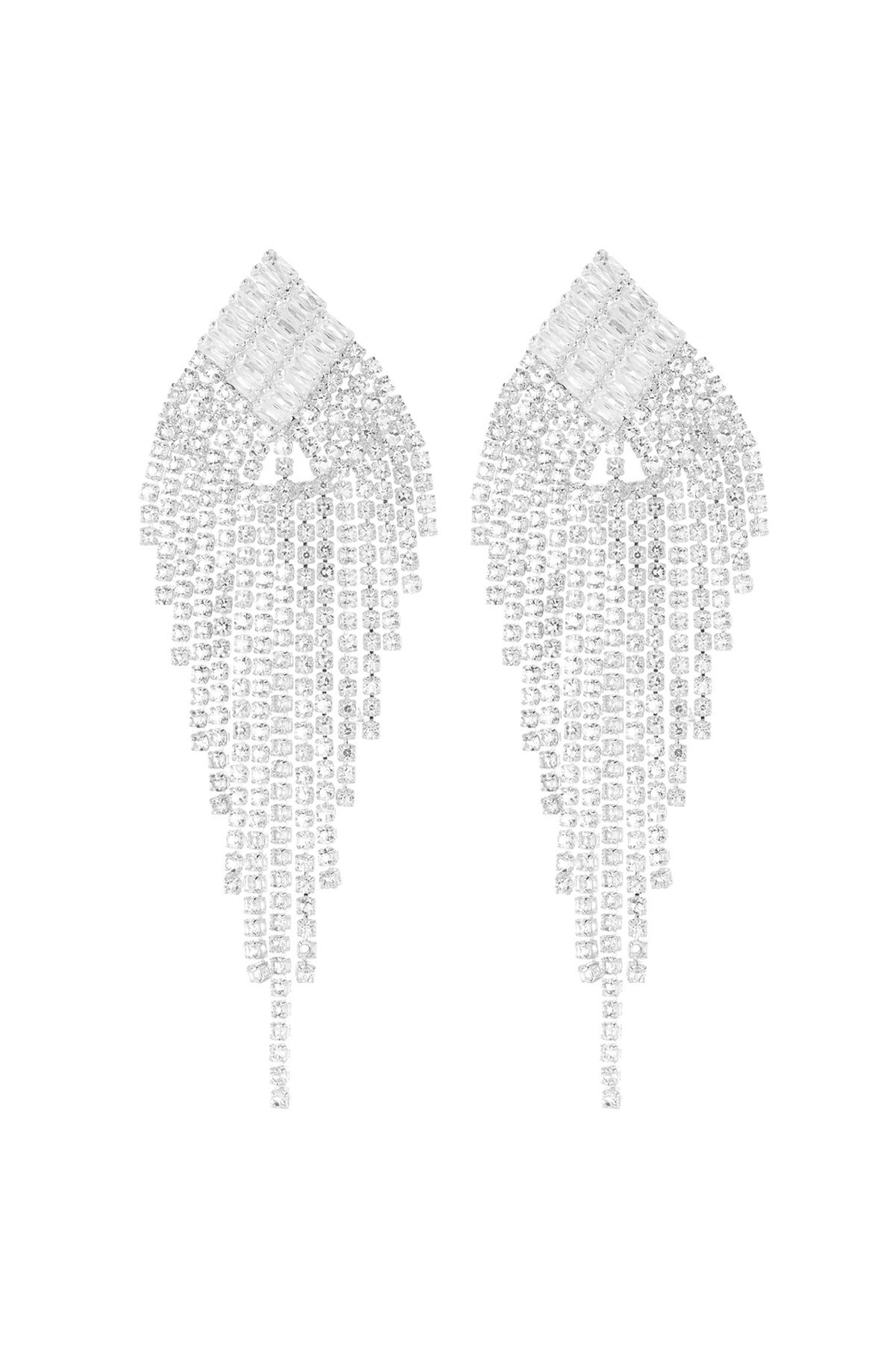 Eternal radiance earrings - Silver color h5 