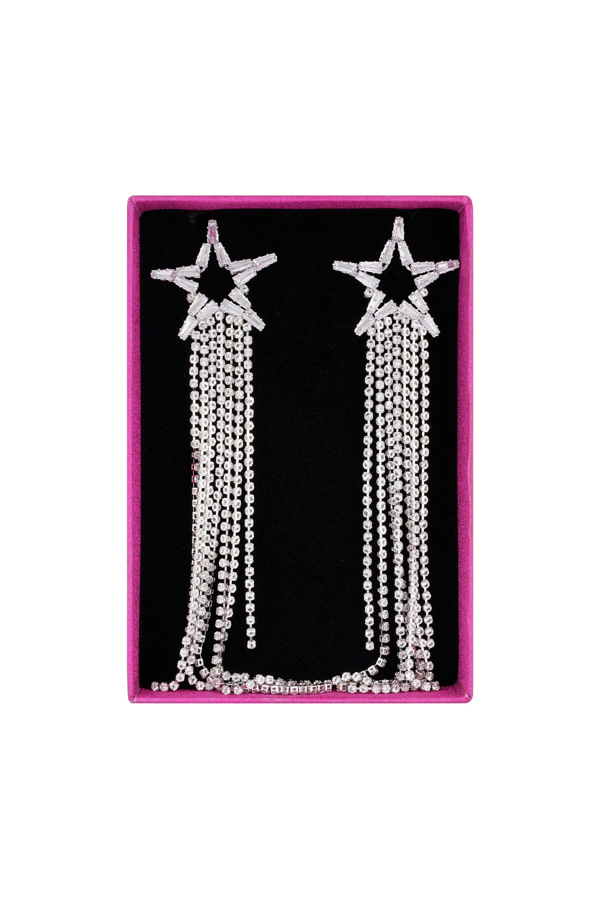 Festive star earrings - Silver color h5 Picture3