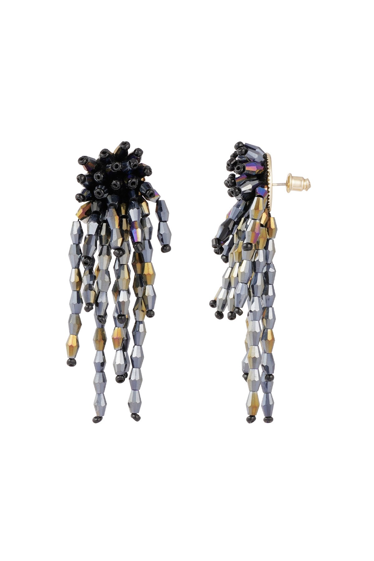 Earrings make a statement - black h5 