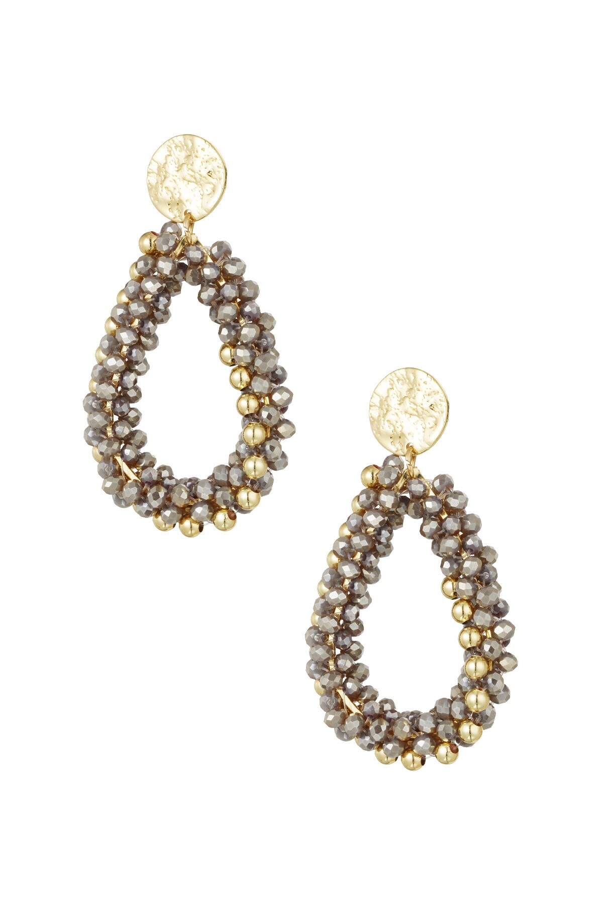 Bead drop earrings - terracotta h5 