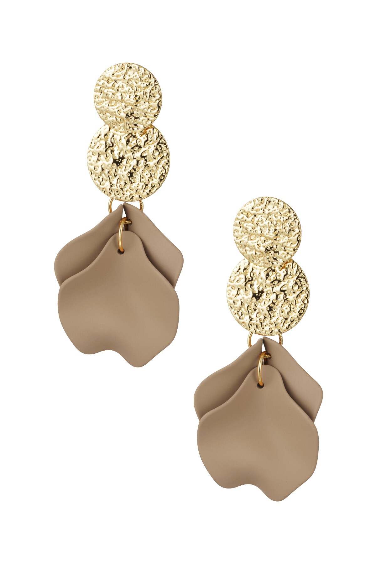 Blooming Chic earrings - beige h5 