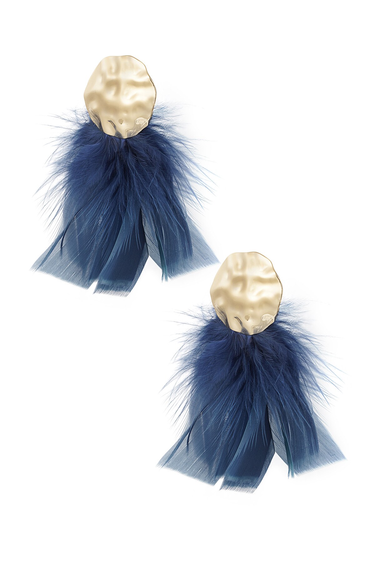 Feather Babe earrings - dark blue h5 