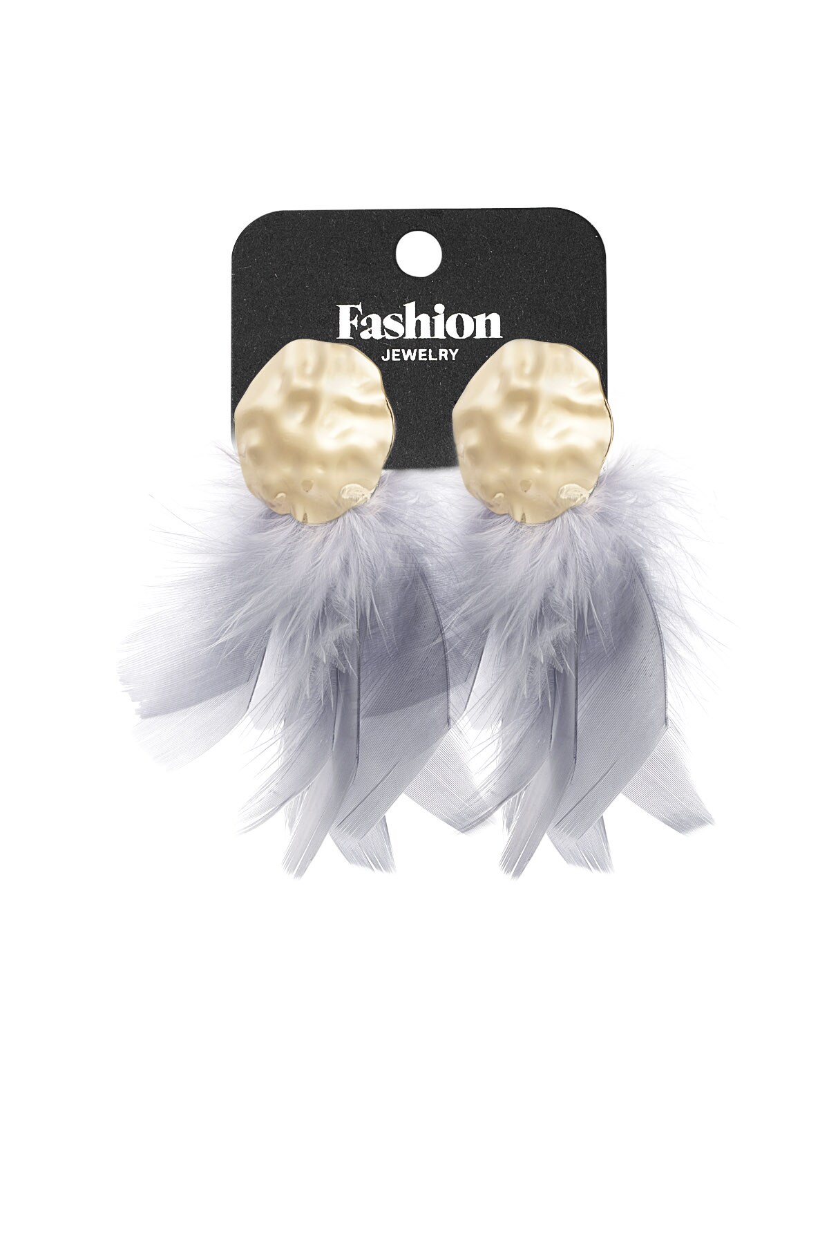 Feather Babe earrings - grey h5 Picture3