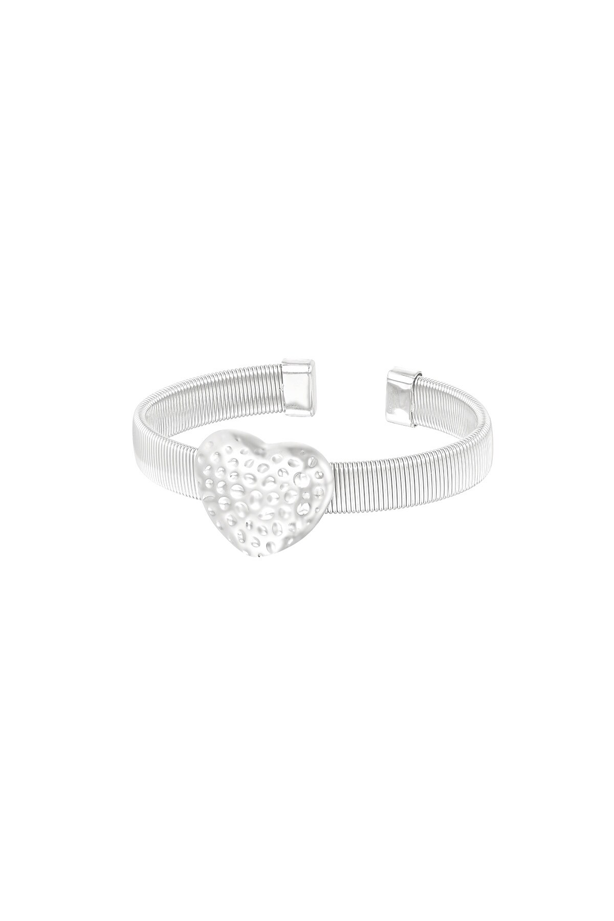 Bold love bracelet - Silver color h5 