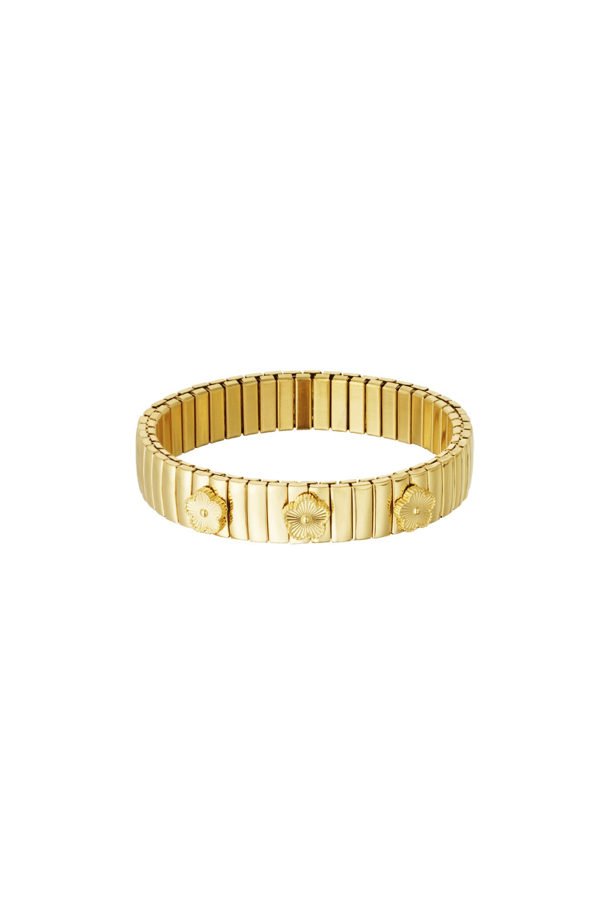 statement bloom bracelet - Gold color 