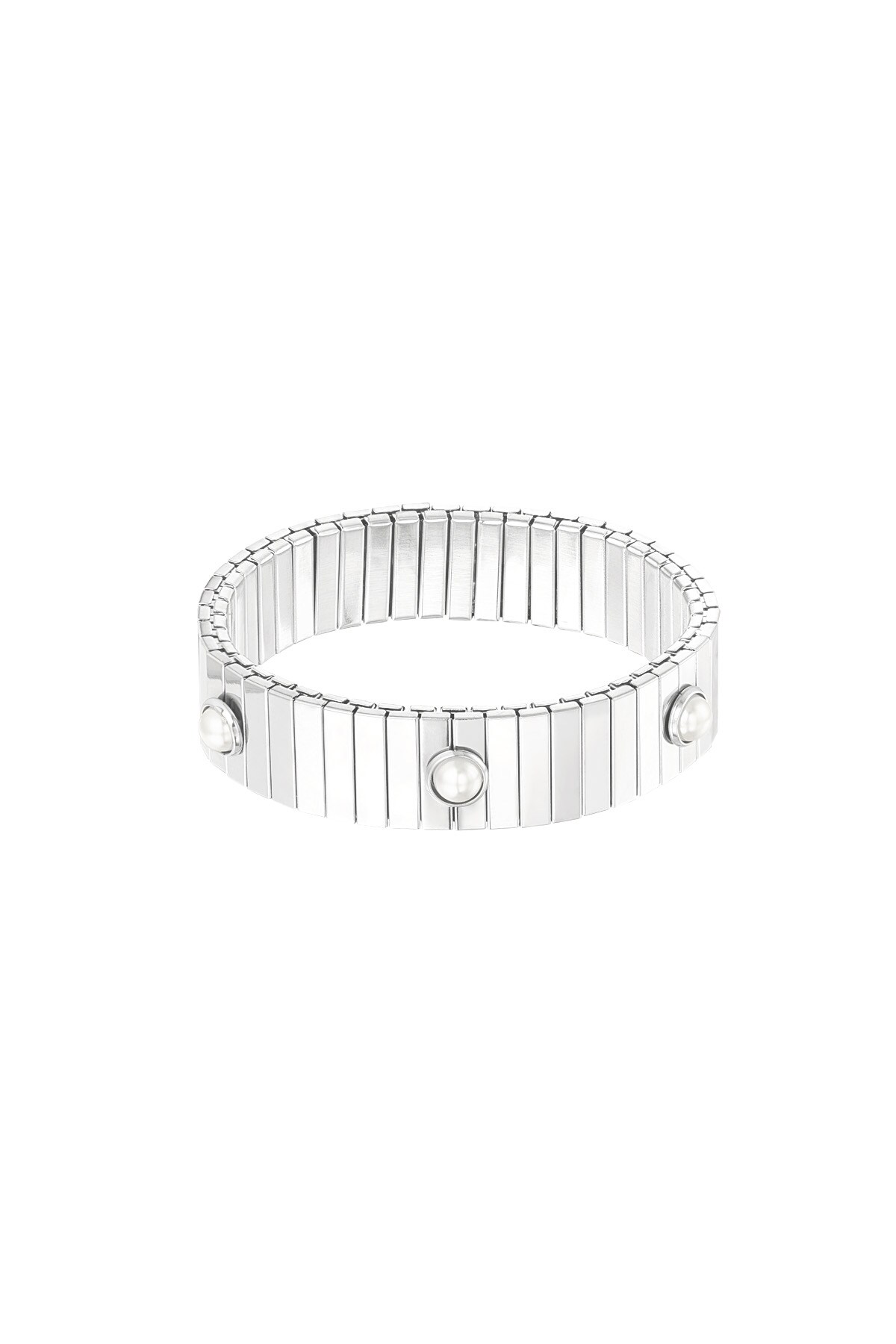 Bold elegance bracelet - Silver color h5 