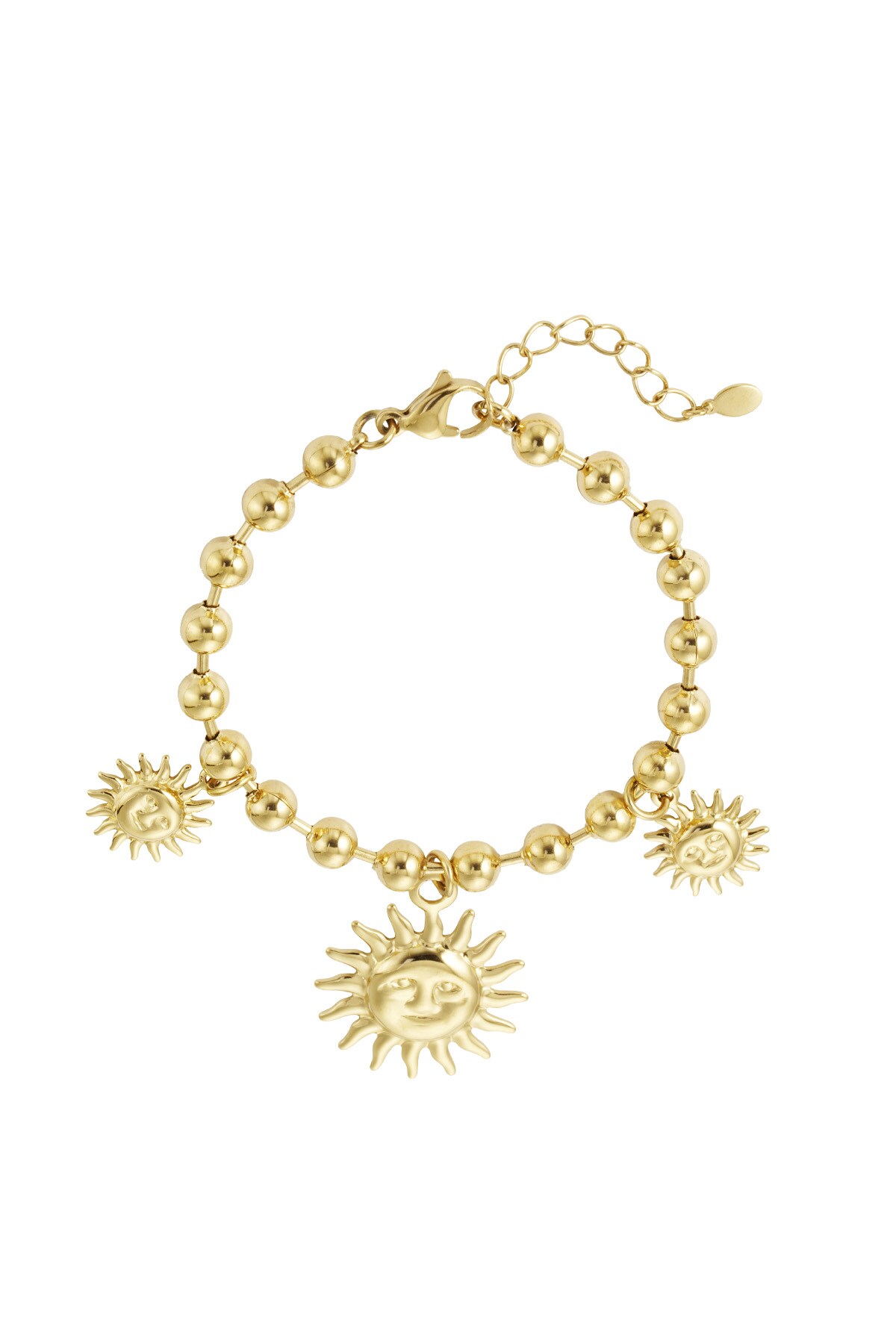 Bracelet sunlit charm - Gold color h5 