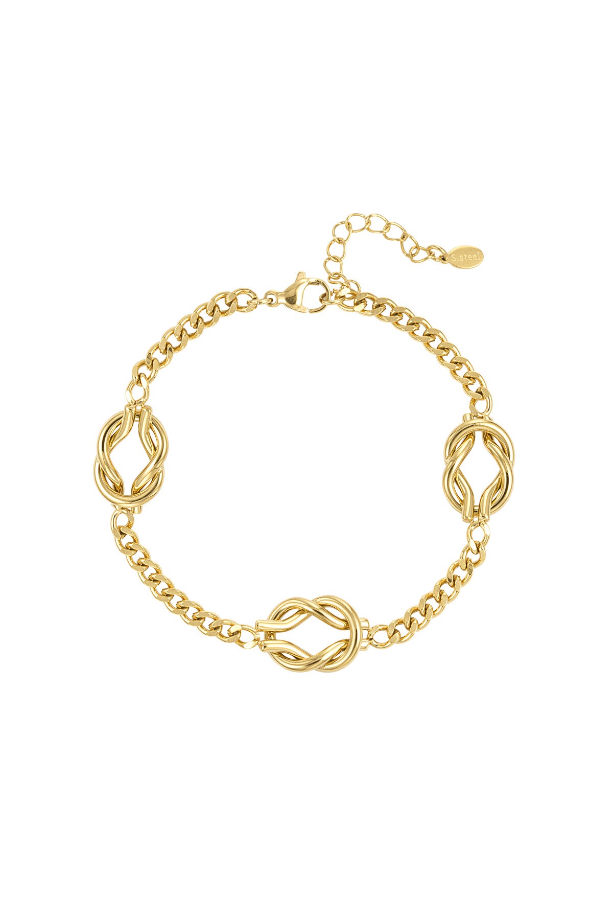 Love Knot bracelet - Gold color h5 