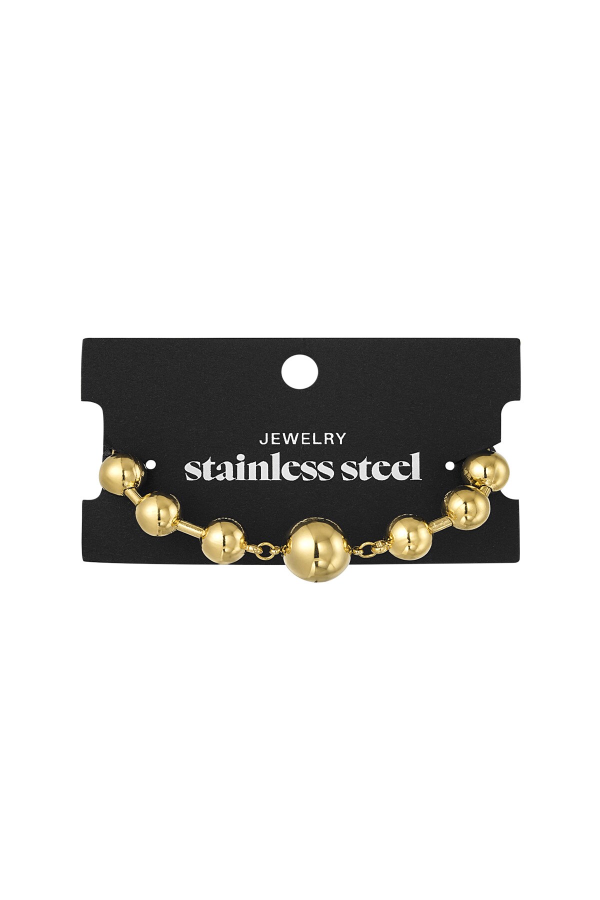 Statement Bead bracelet - Gold color h5 Picture3