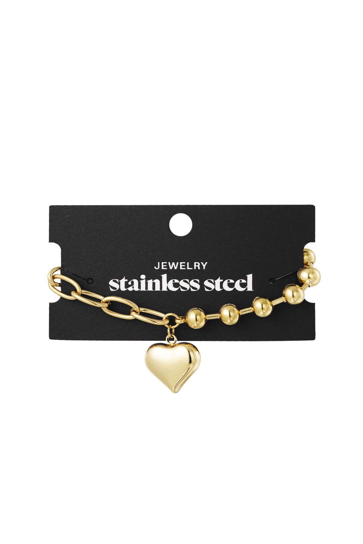 Funky Heart bracelet - Gold color h5 Picture3