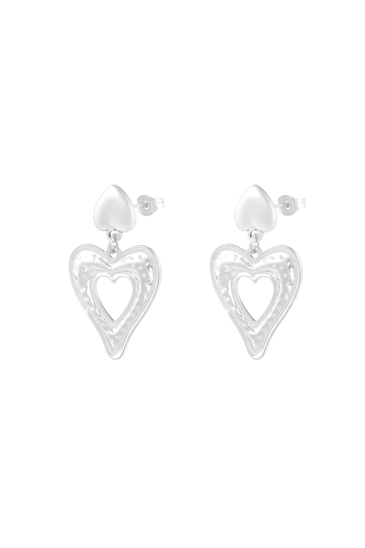 Earring love is in the air - Silver color h5 