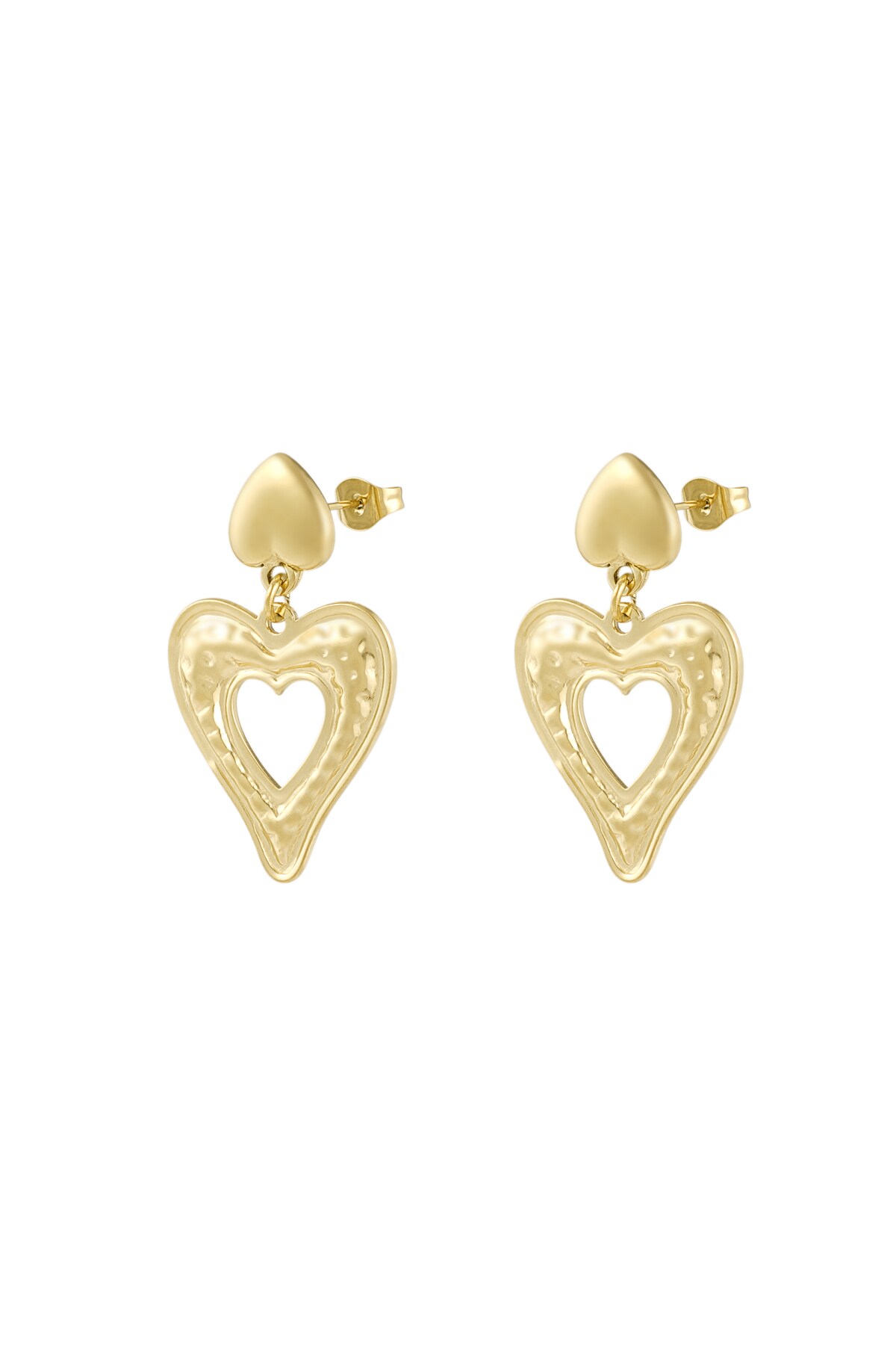 Earring love is in the air - Gold color 