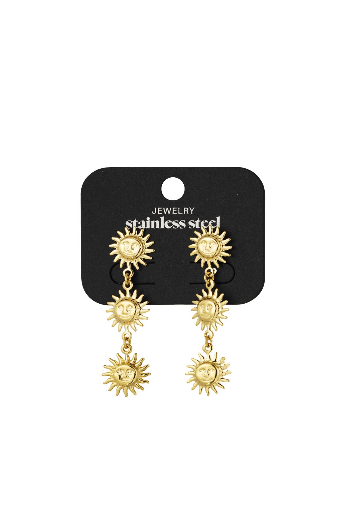 Earrings sunny day - Gold color h5 Picture3