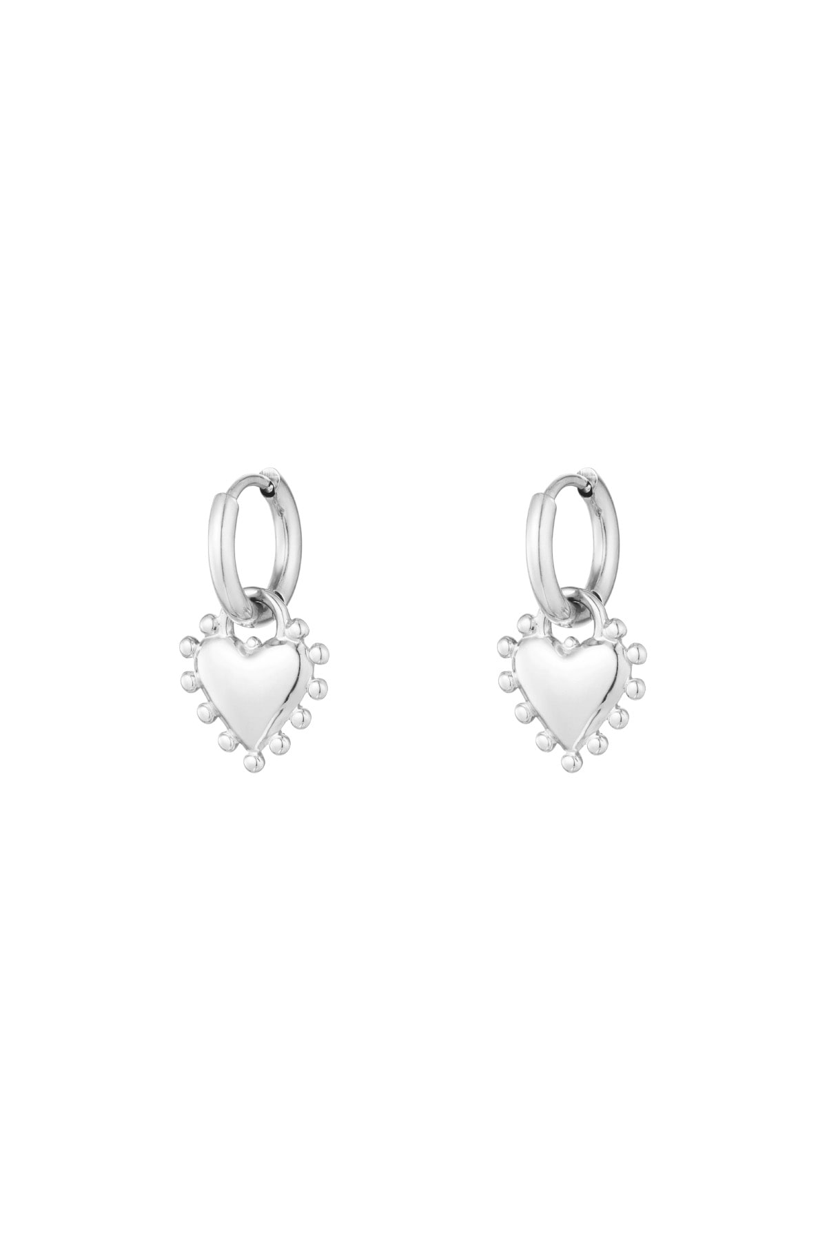 Earrings radiant romance - Silver color h5 