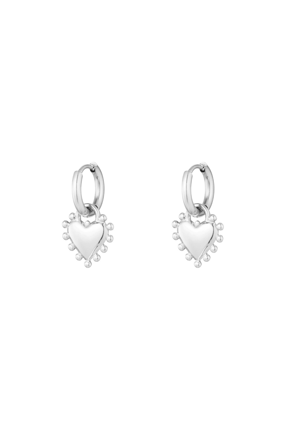 Earrings radiant romance - Silver color 