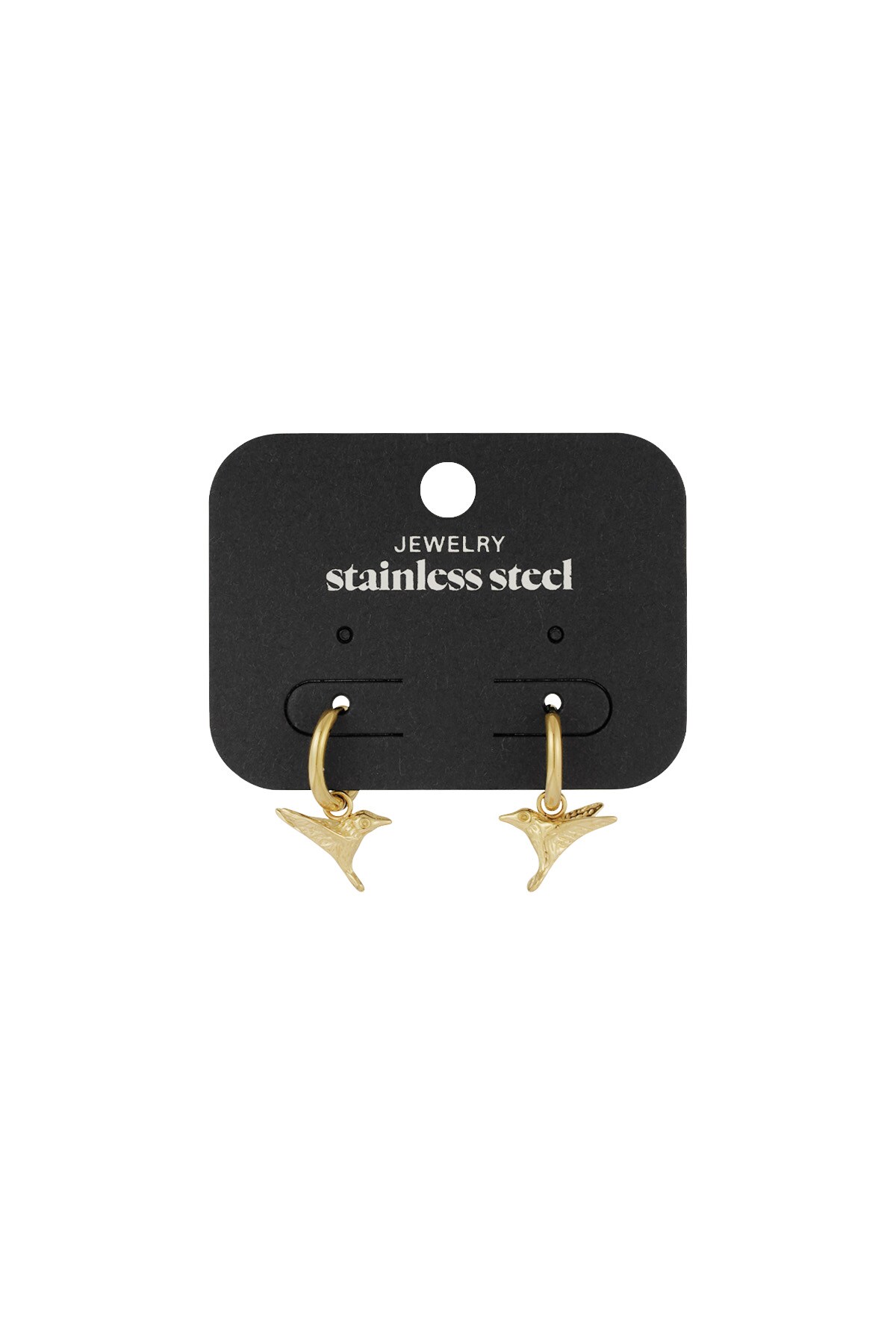 Elegant bird earrings - Gold color h5 Picture3