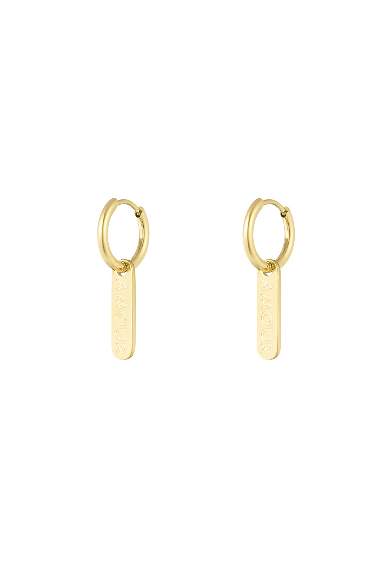 Amour earrings - Gold color h5 