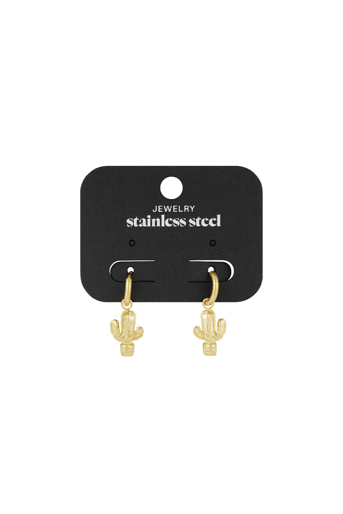 cactus earrings - Gold color h5 Picture3