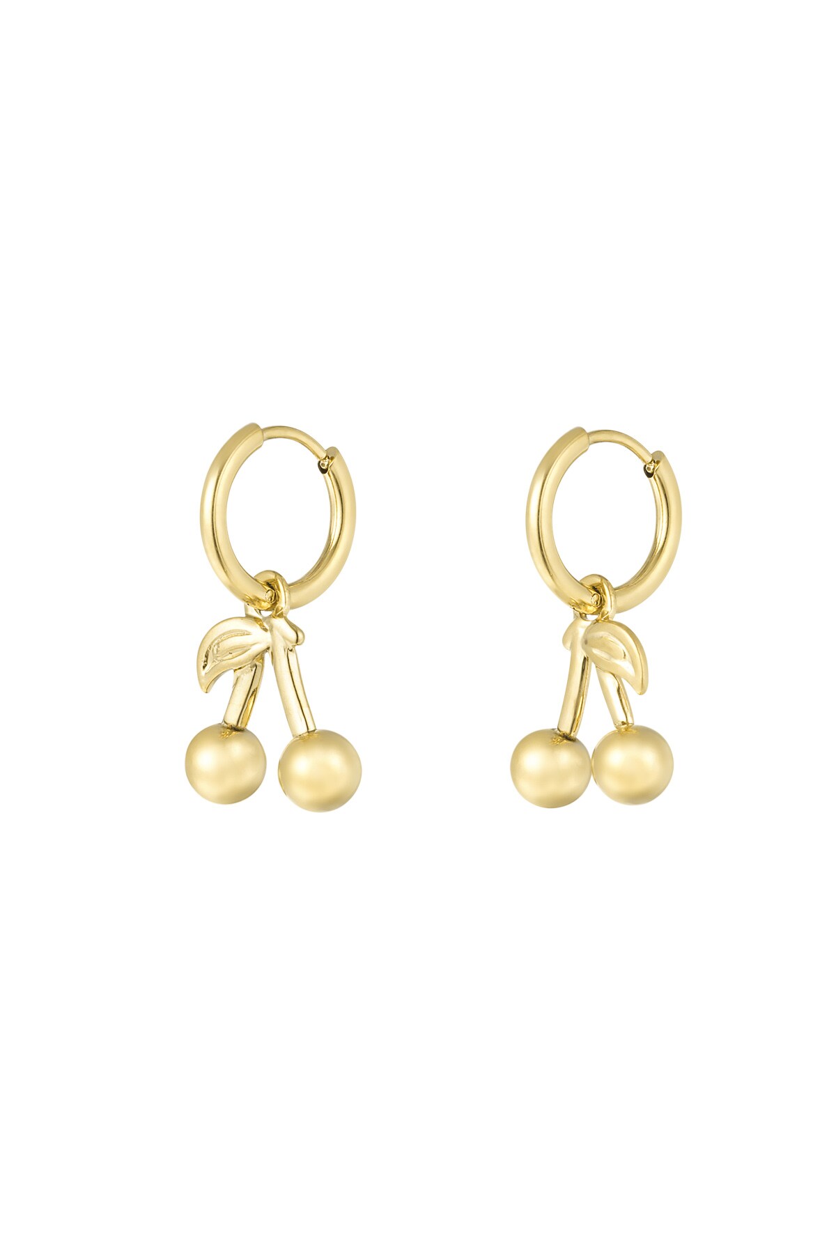 Cherry on Top earrings - Gold color h5 