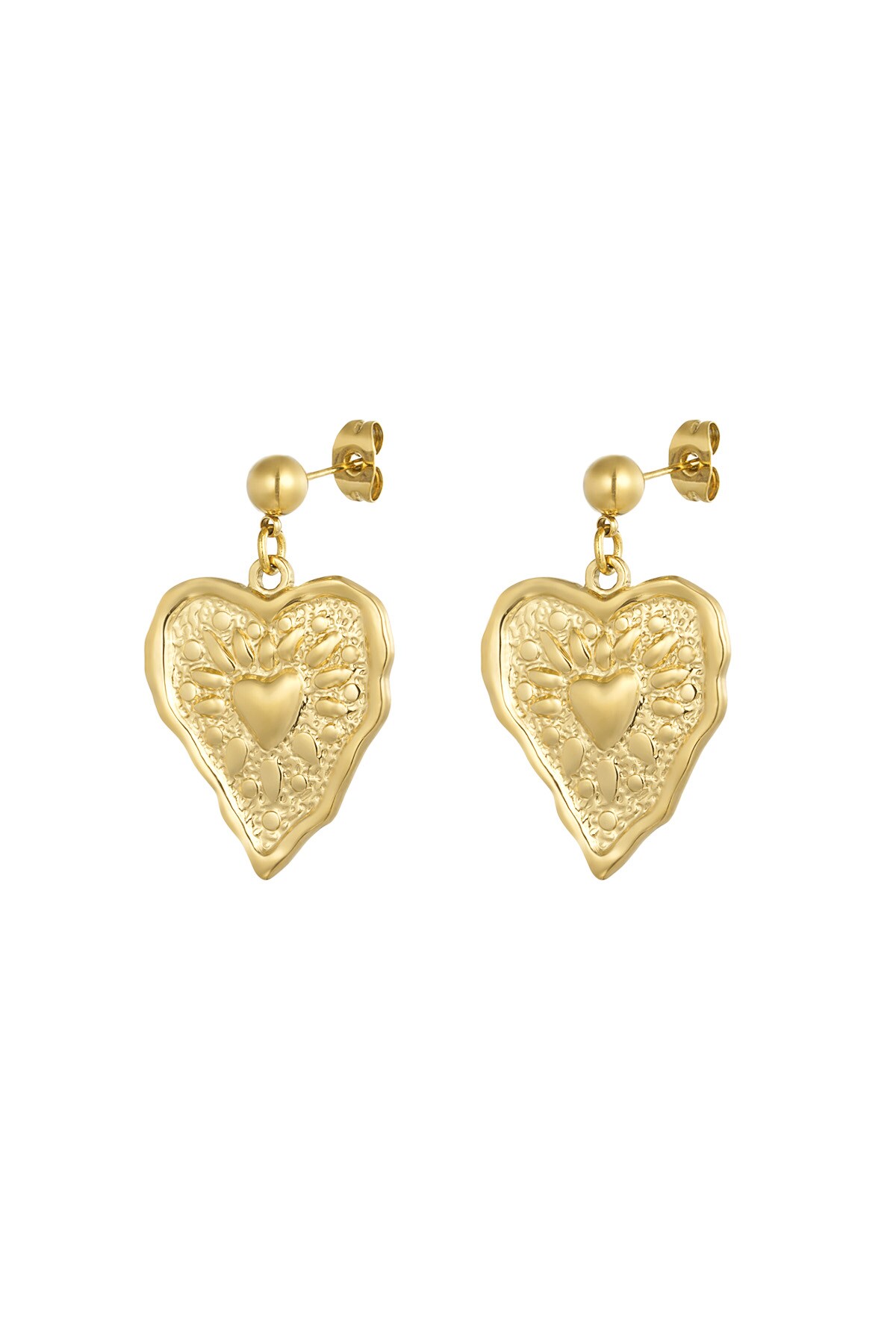 Lovely Babe earrings - Gold color h5 