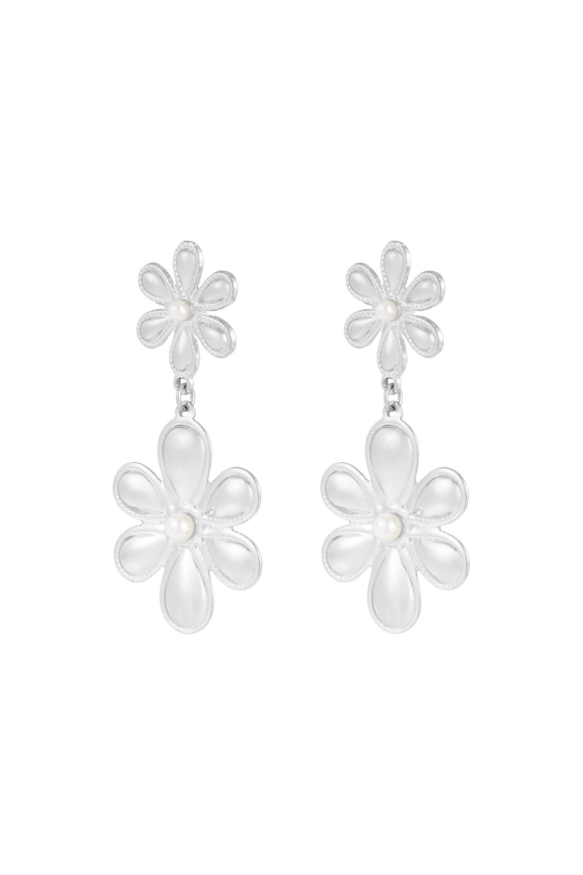 Secret Garden earrings - Silver color h5 