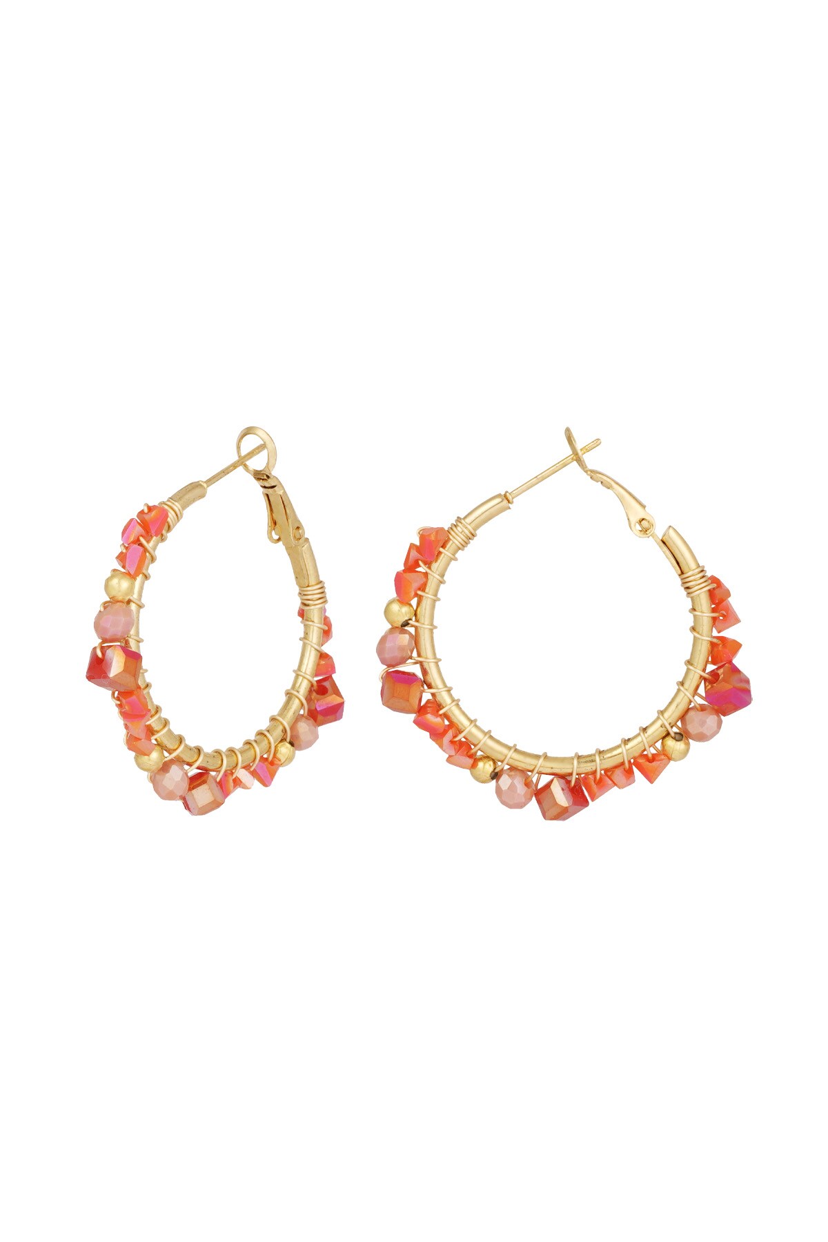 Majestic dream earrings - orange h5 