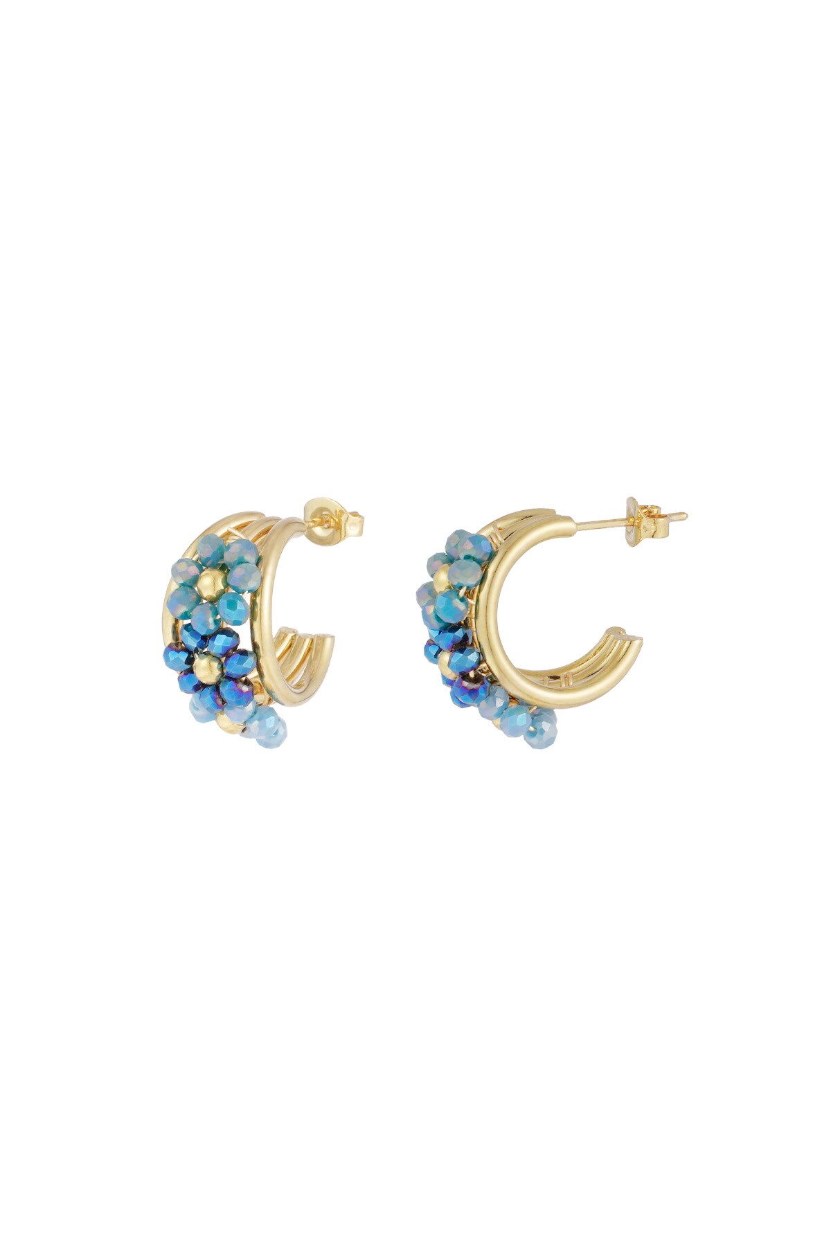 Little Bloom earrings - blue h5 