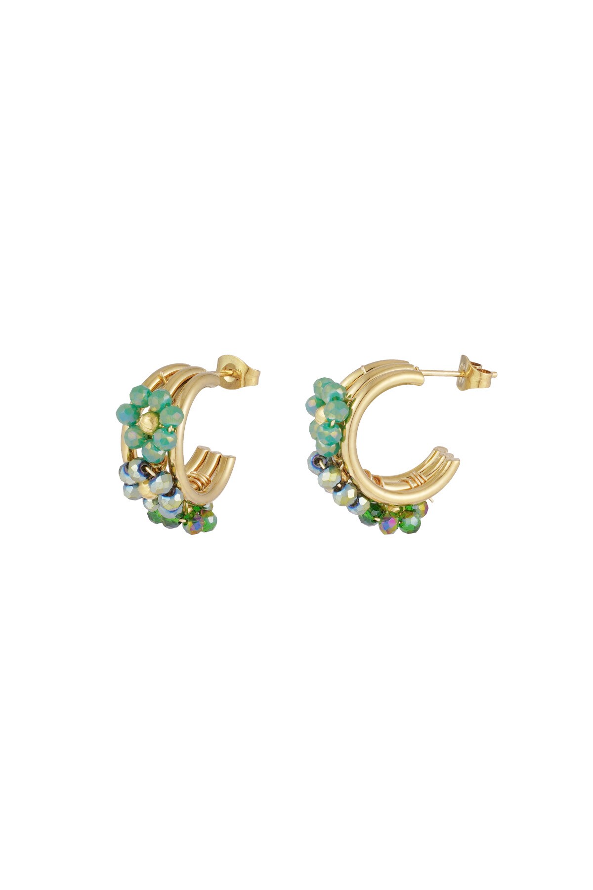 Little Bloom earrings - green h5 