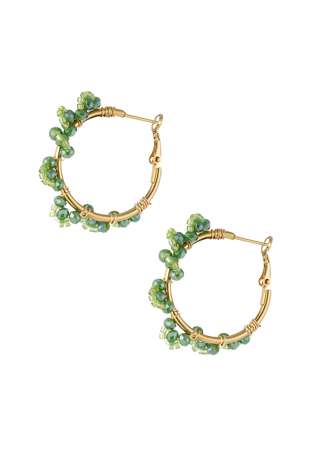 Earring beads party - green h5 