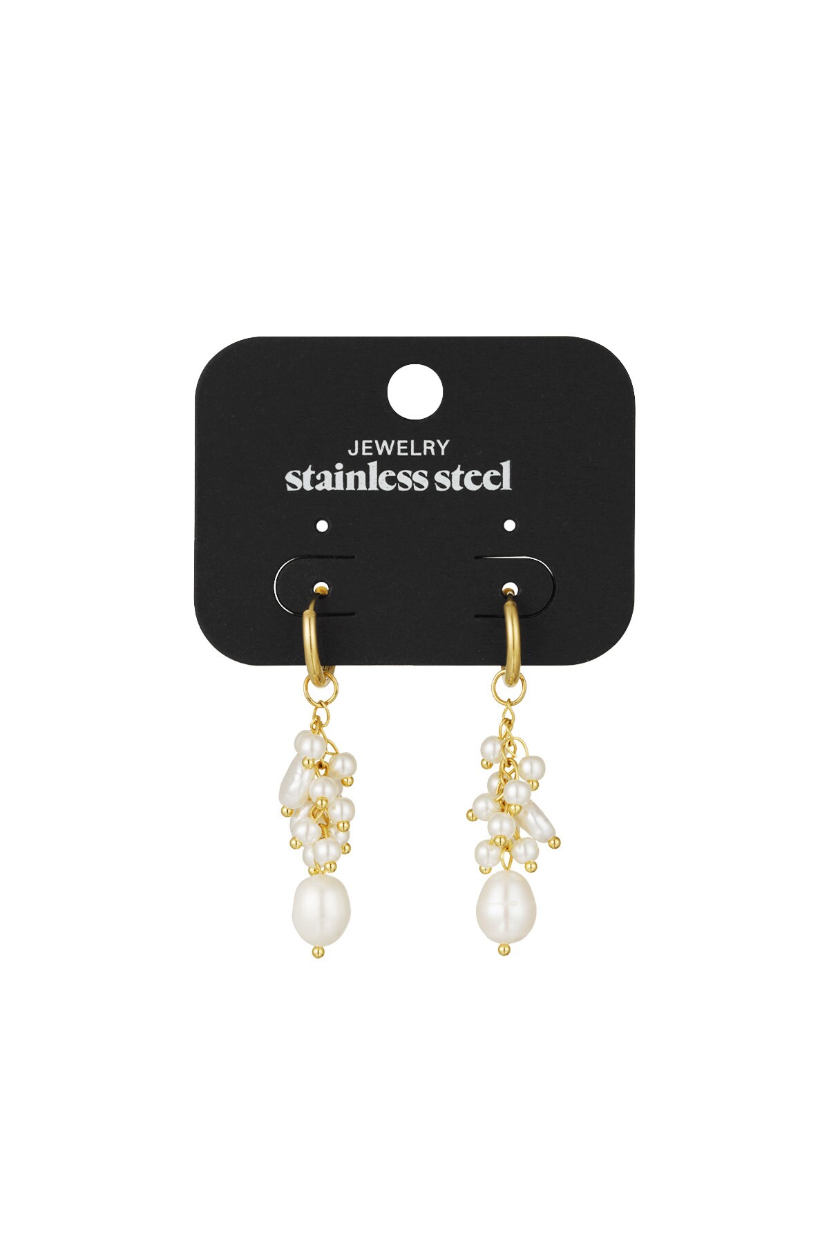 Earring golden touch - gold color h5 Picture3