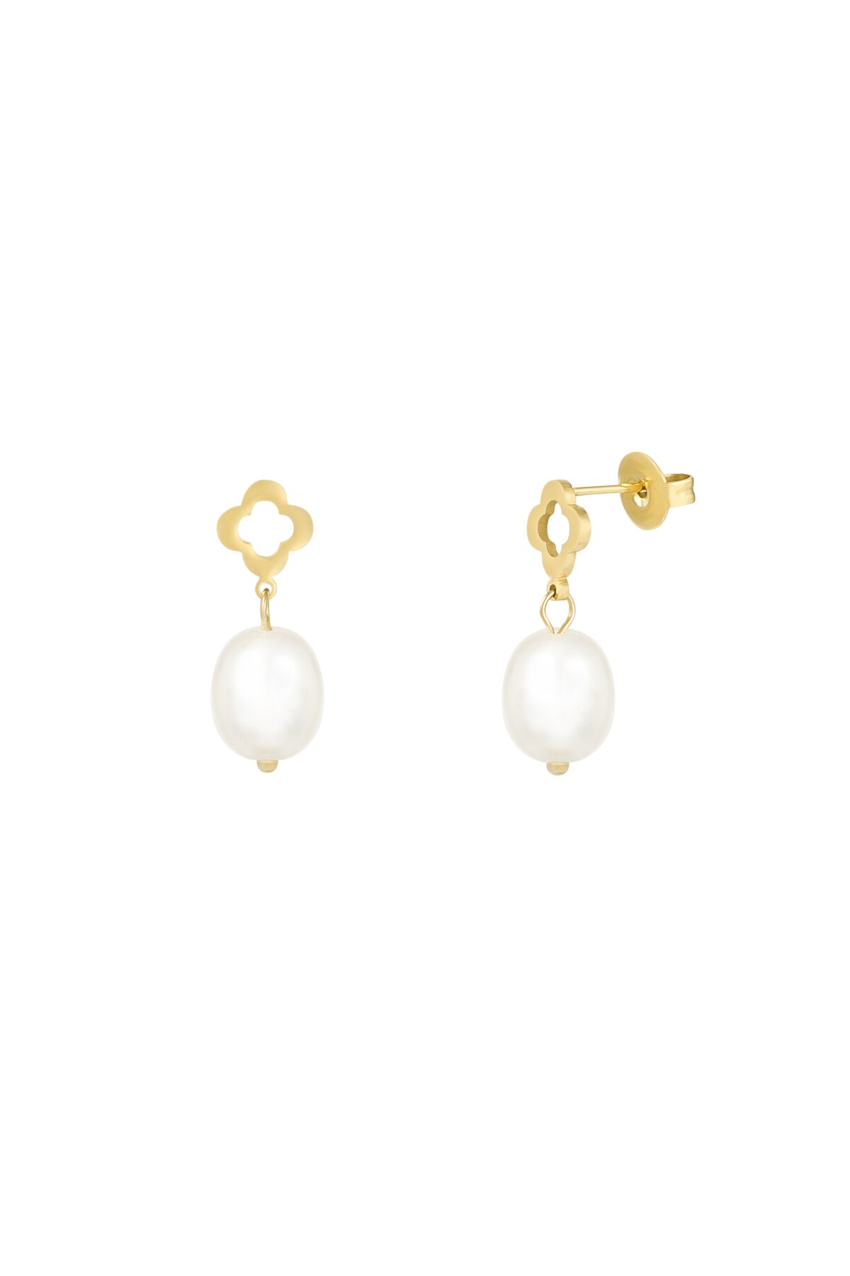 Earring pearl muse - Gold color 