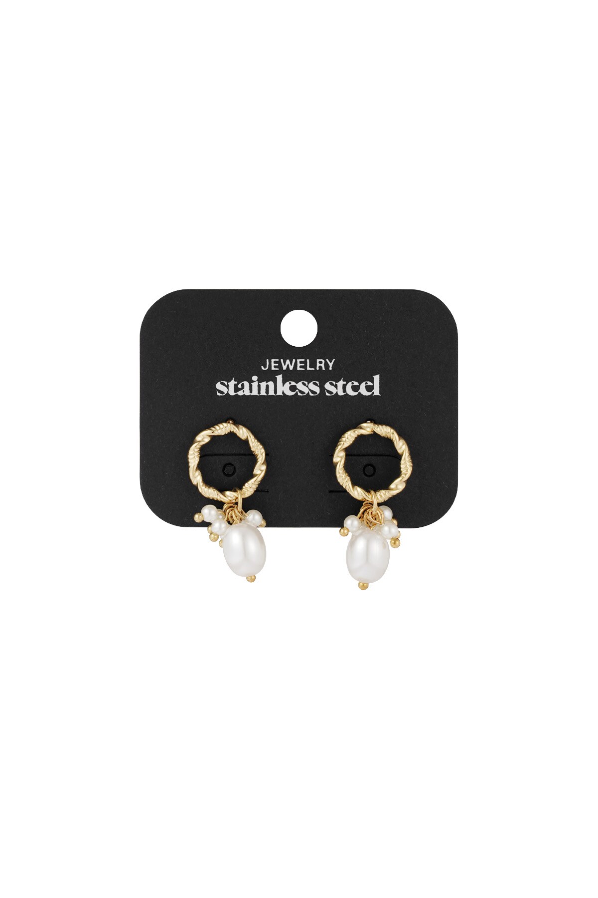 Lovely Little Pearls earrings - Gold color h5 Picture3