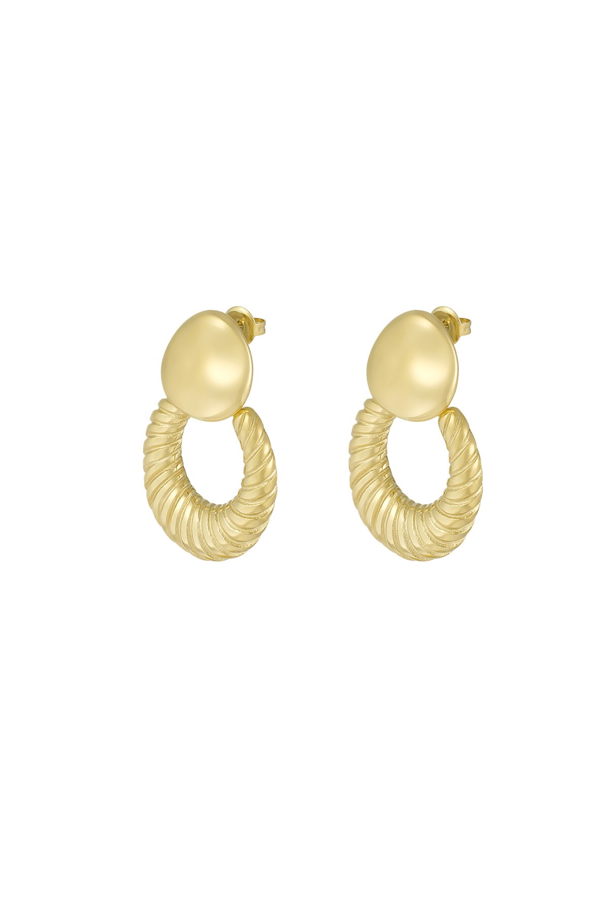 Chic Elegant earrings - Gold color h5 