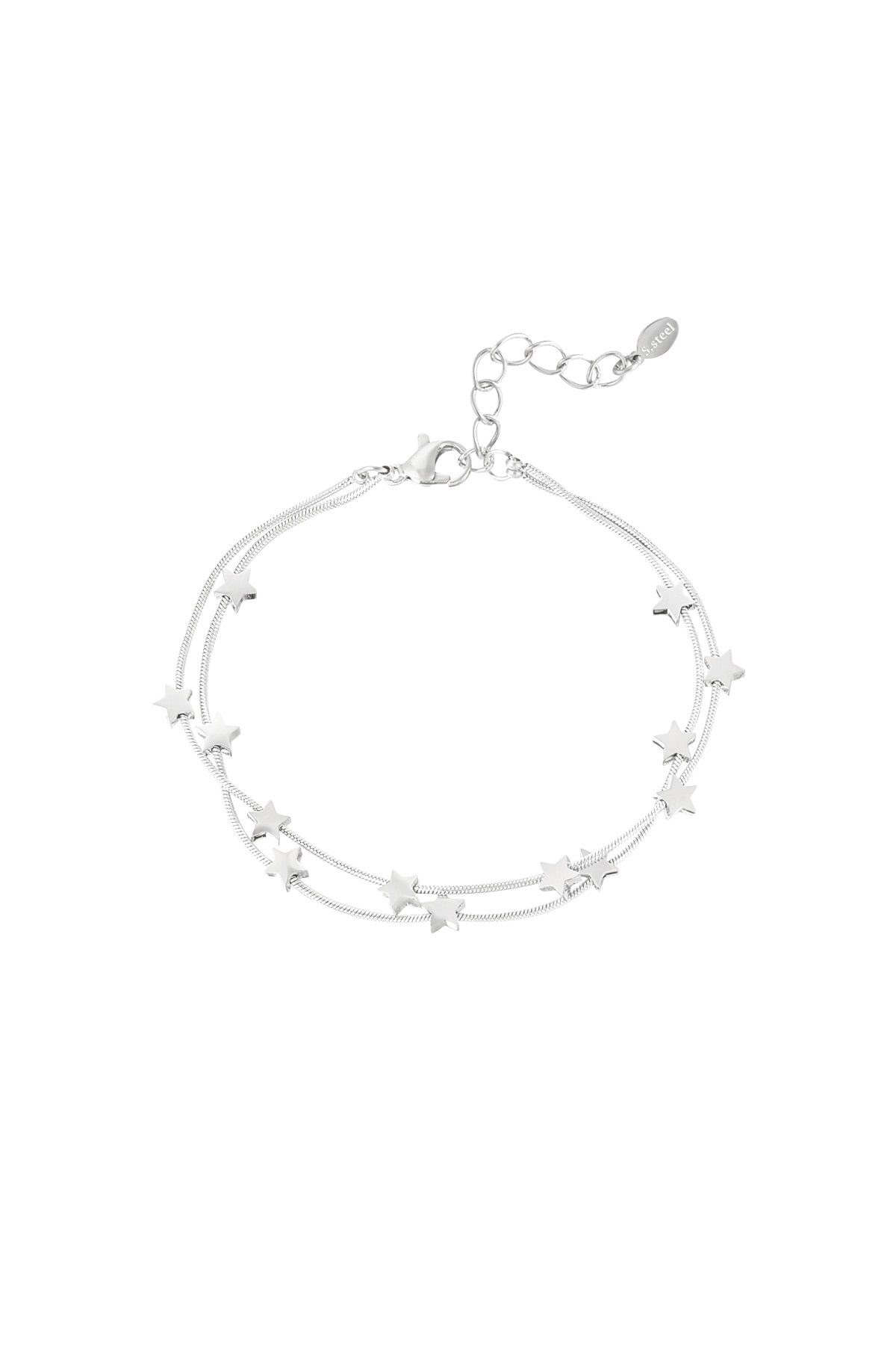 Catch the stars bracelet - Silver Color color 