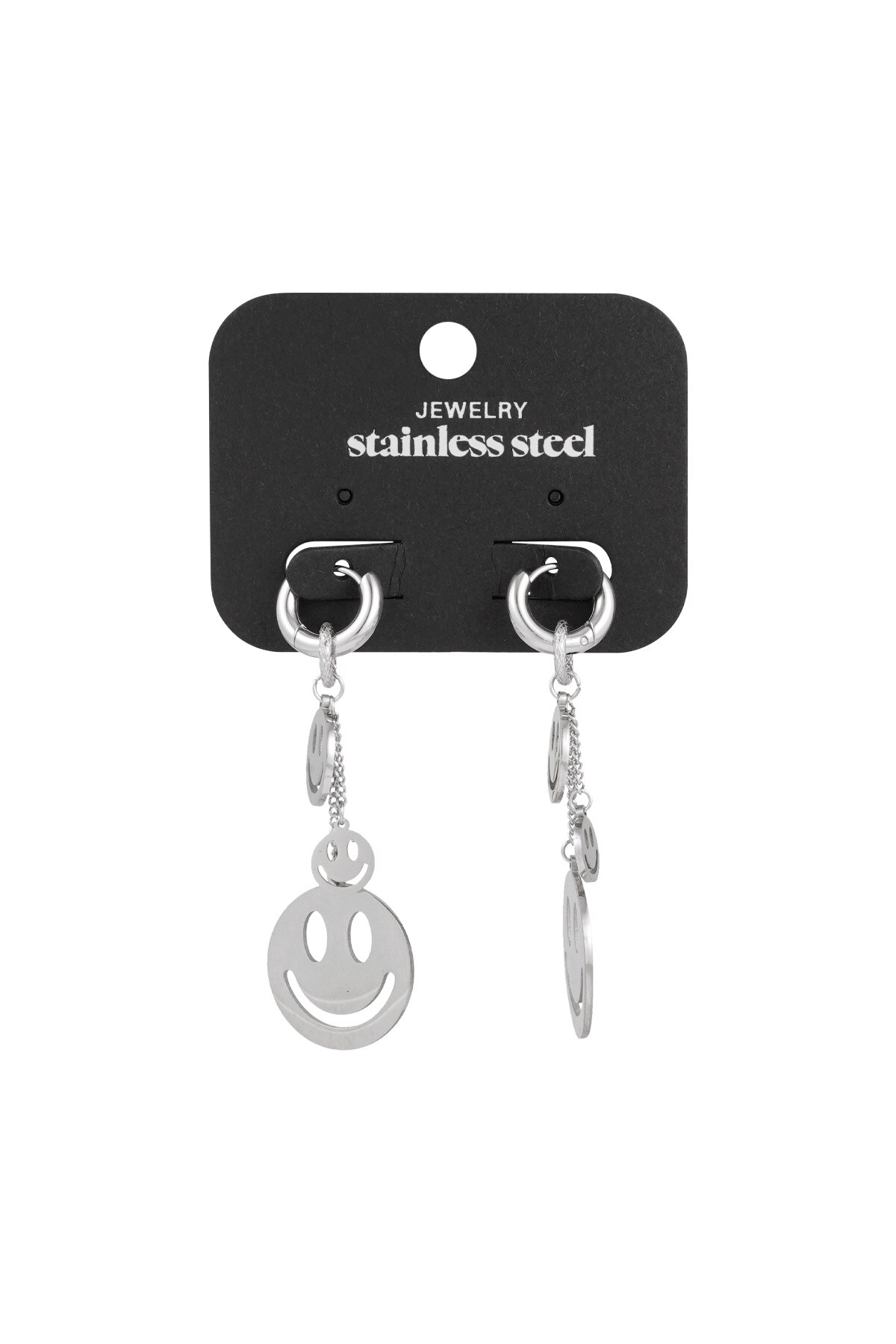 Earrings smiley madness - Silver color h5 Picture2