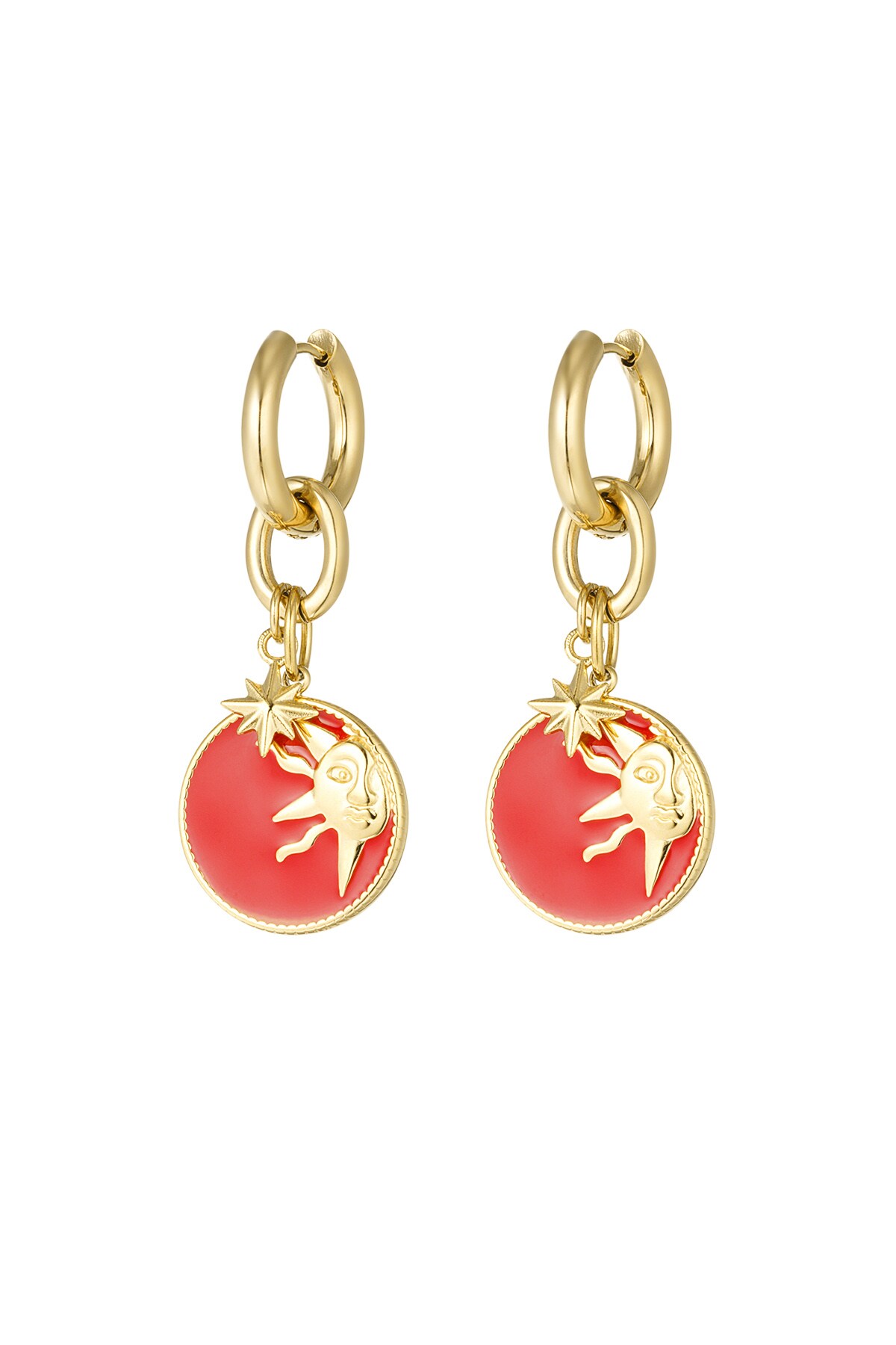 Earrings sunny day - red h5 