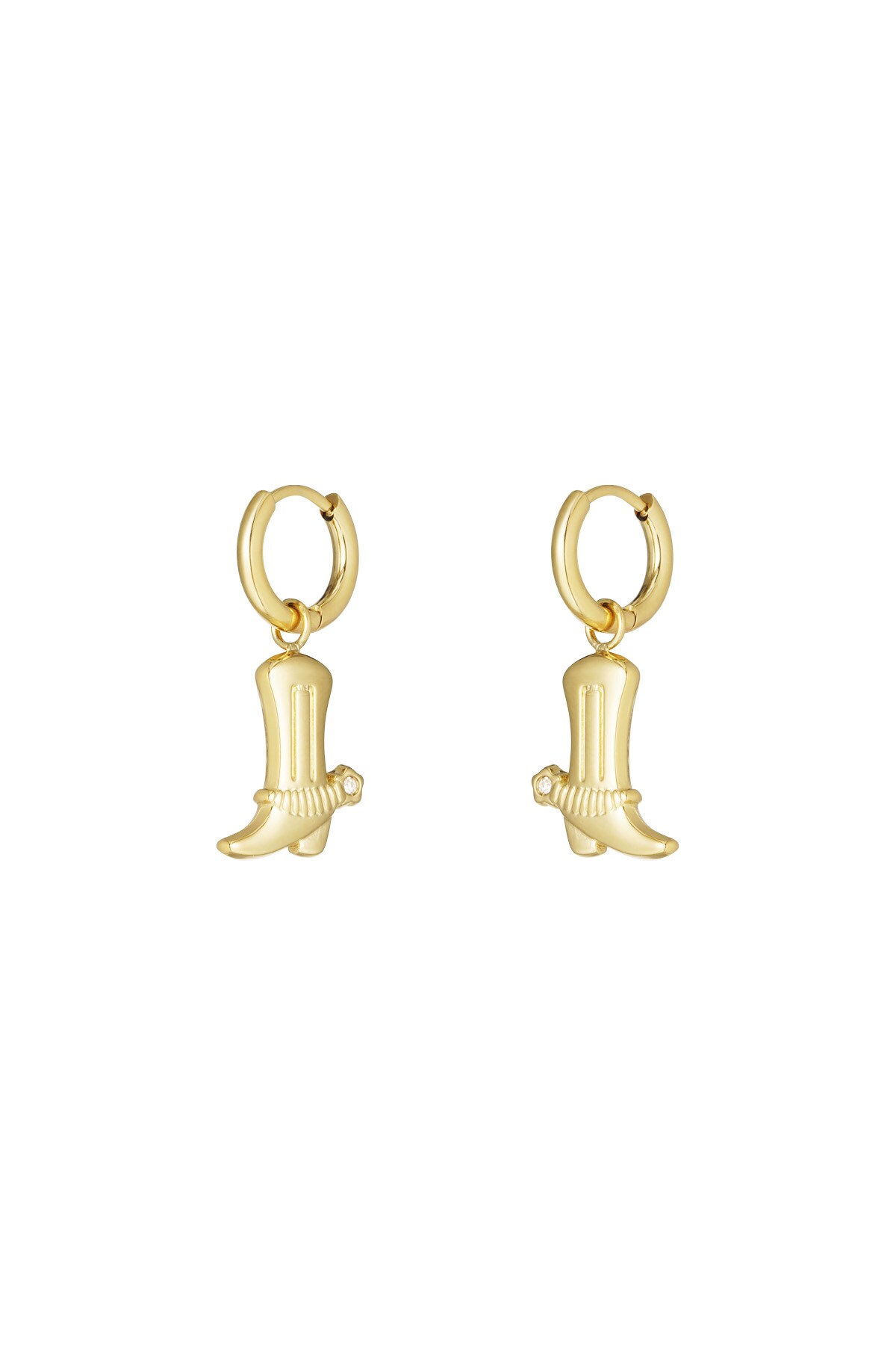 Cowboy earrings - Gold color 