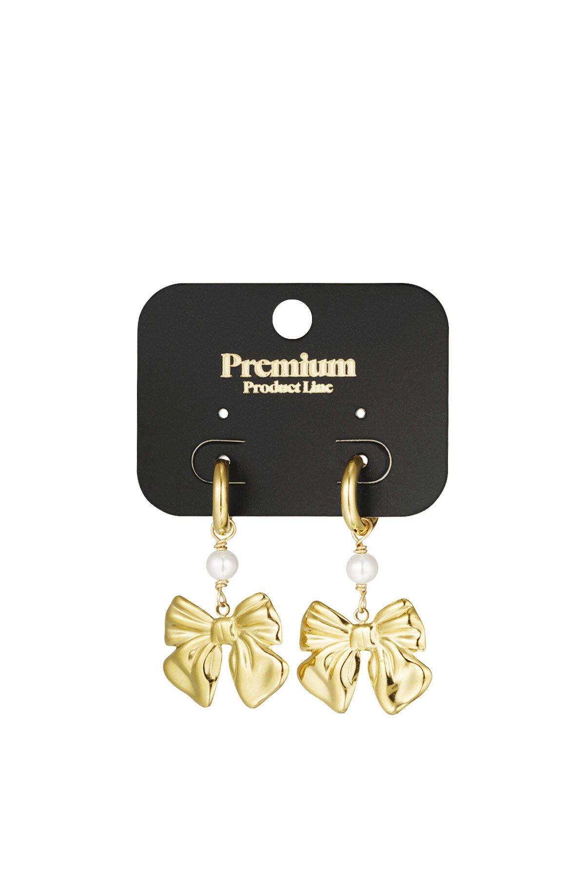 Earrings baby bow - Gold color Picture3