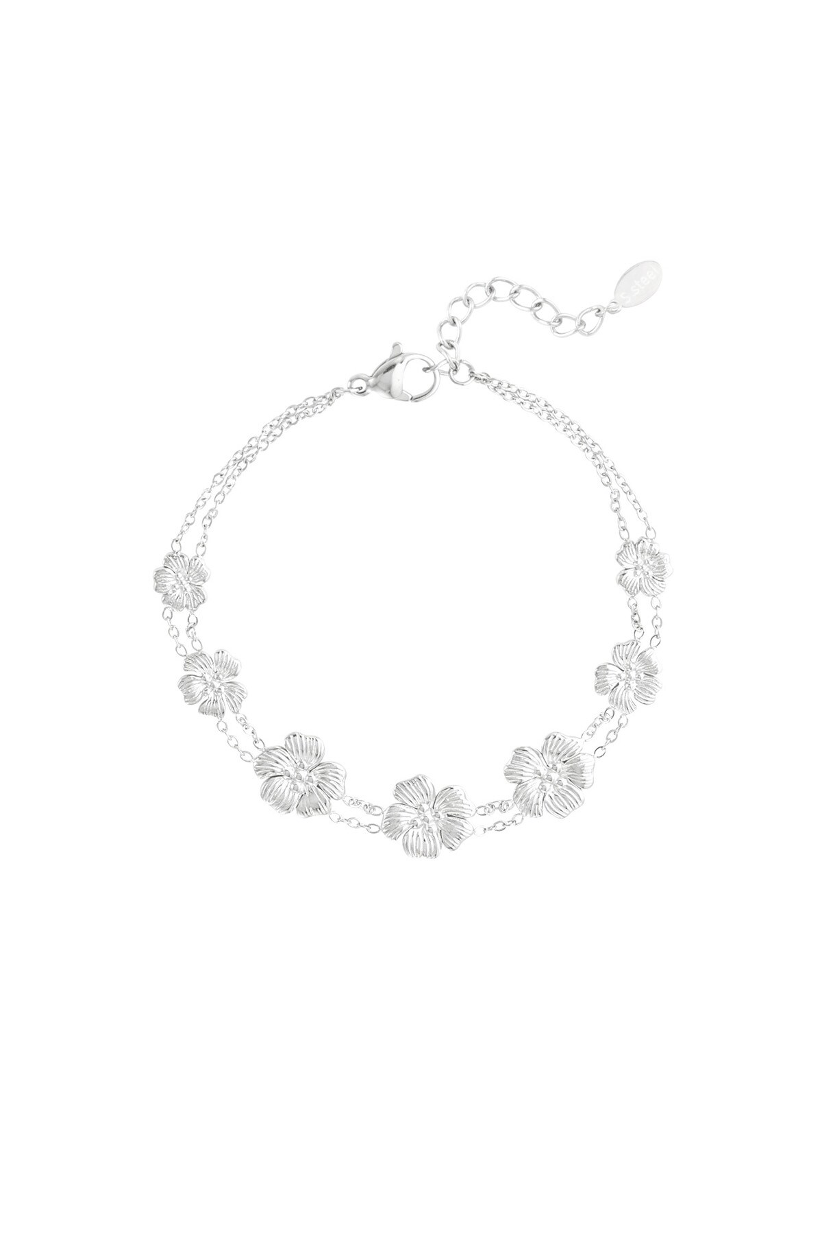 Daisy delight bracelet - Silver color h5 