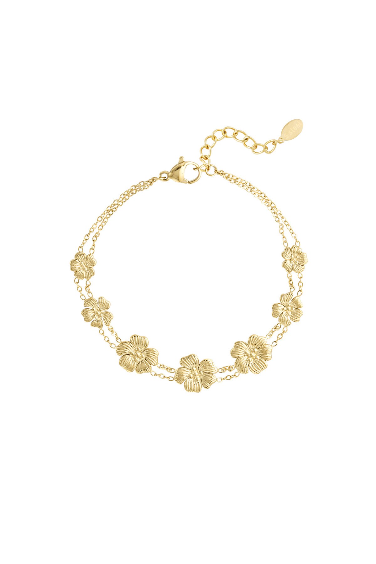 Daisy delight bracelet - Gold color h5 