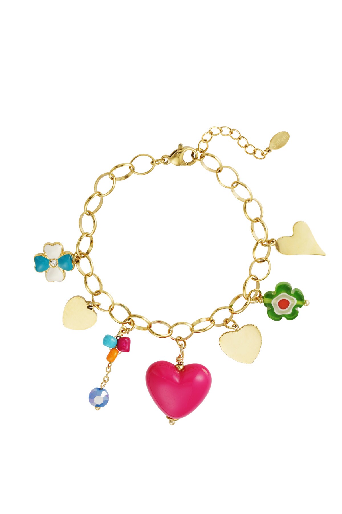 Charm bracelet american dream - Gold color 