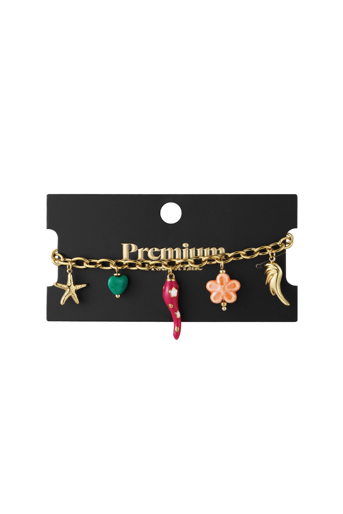 Festive beads bracelet - Gold color Picture3