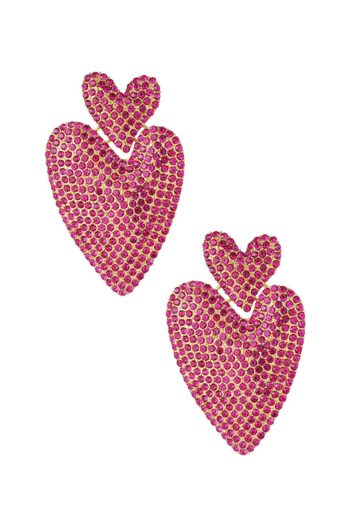 Chasing love earrings - Fuchsia  h5 