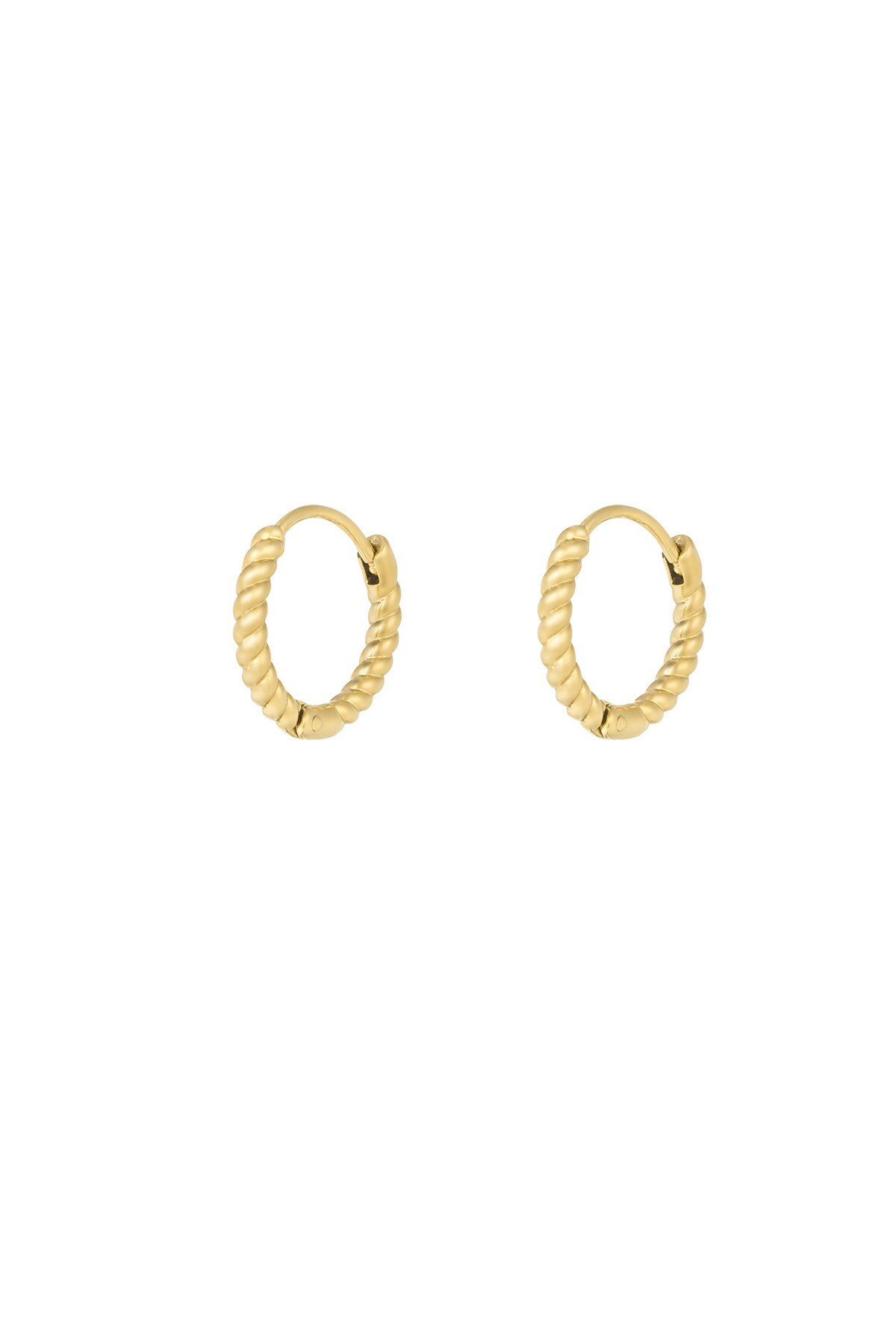 Timeless twist earrings - Gold color 